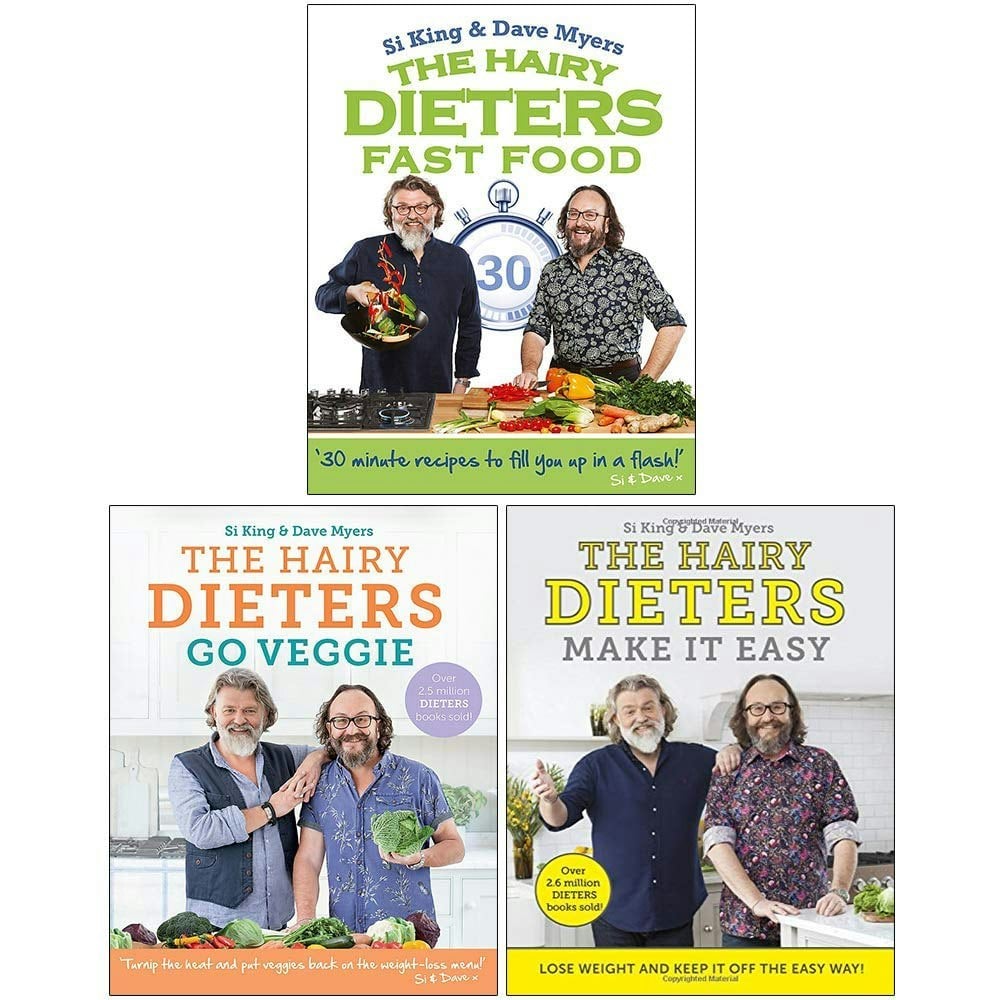 W&N/Orion/Seven Dials The Hairy Dieters Collection 3 Books Set (Fast Food, Go Veggie, Make It Easy)