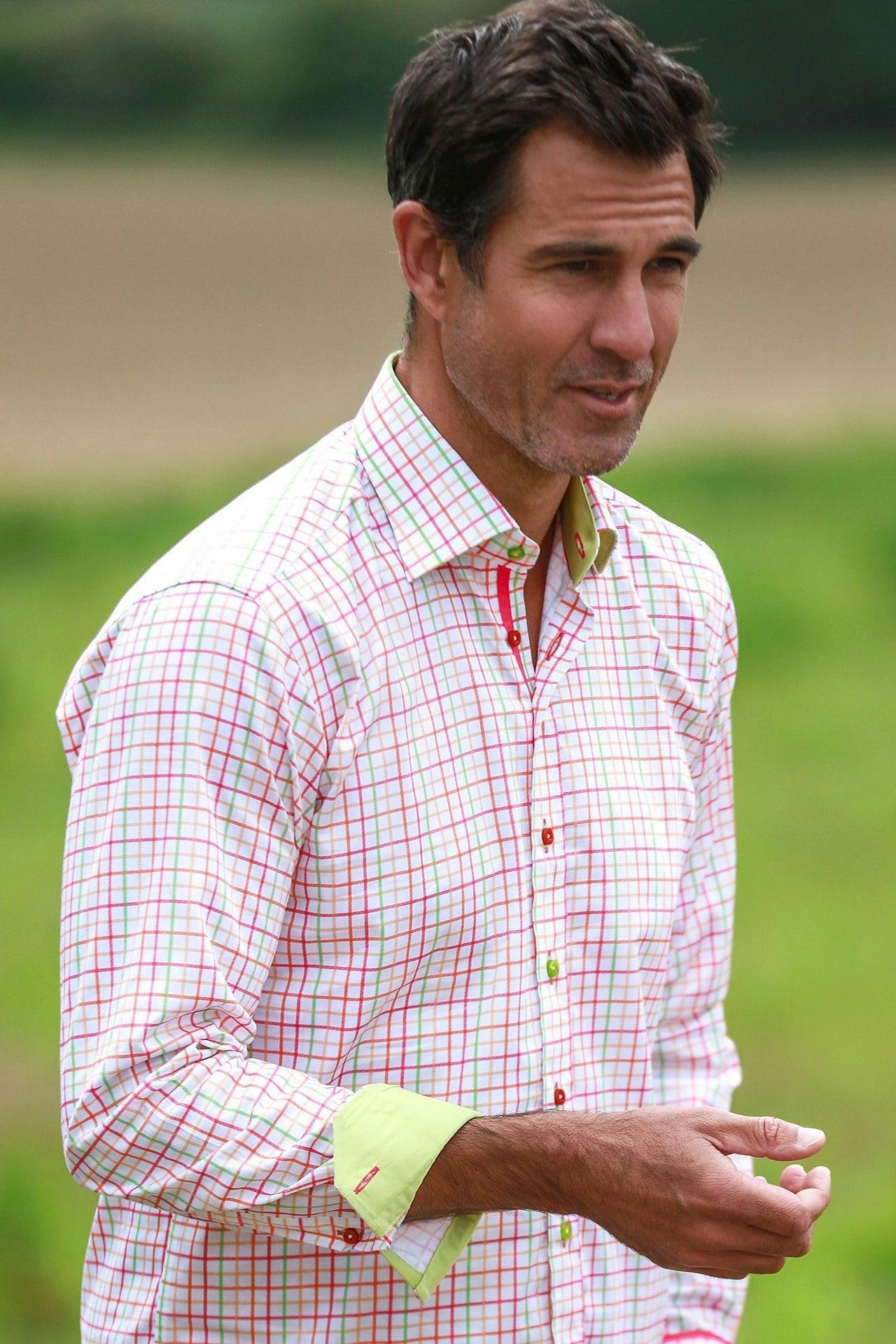 Claudio Lugli White Check - Medium