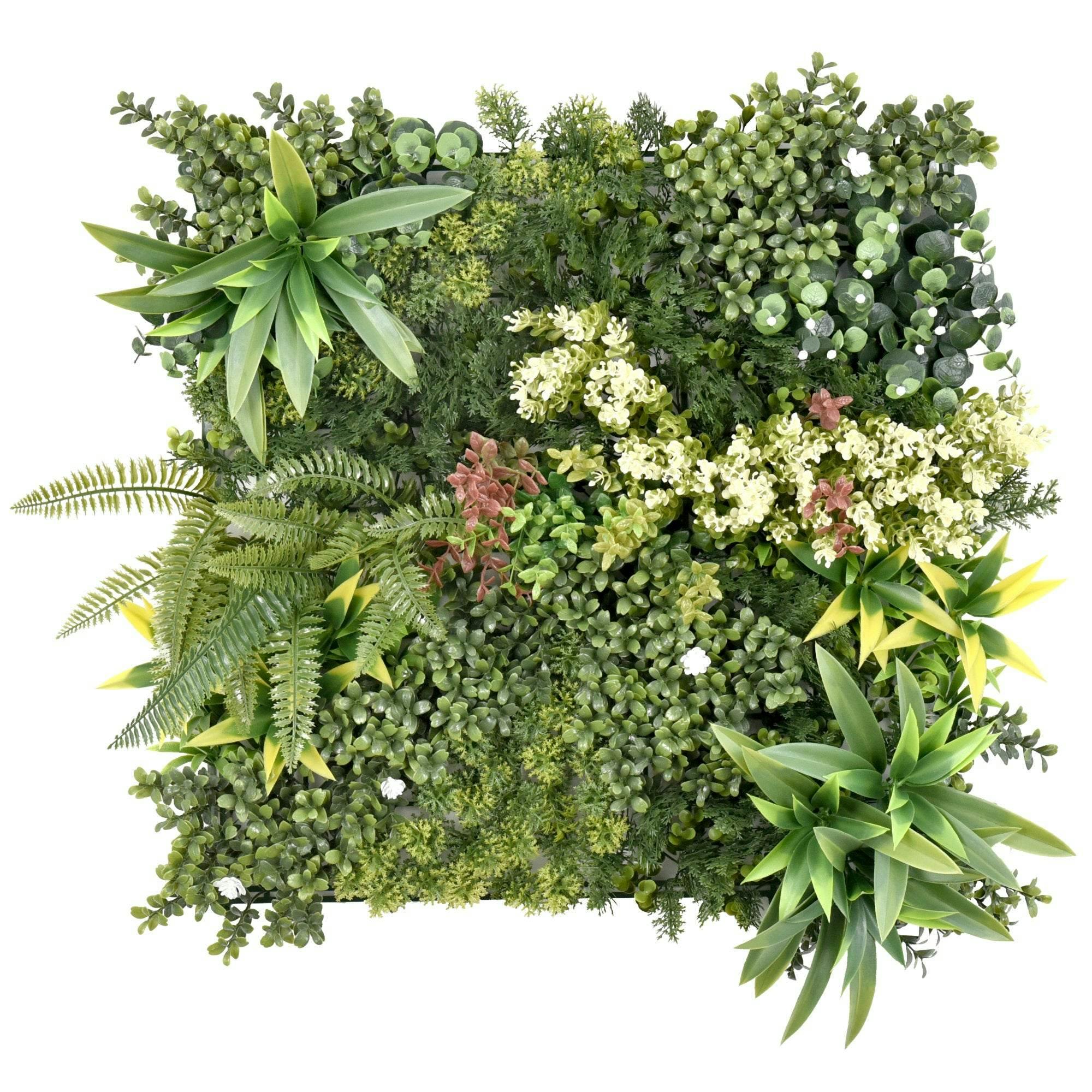 Rackhams Green Premium Artificial Plants Wall Panel 50Cm X 50Cm - Aurora A