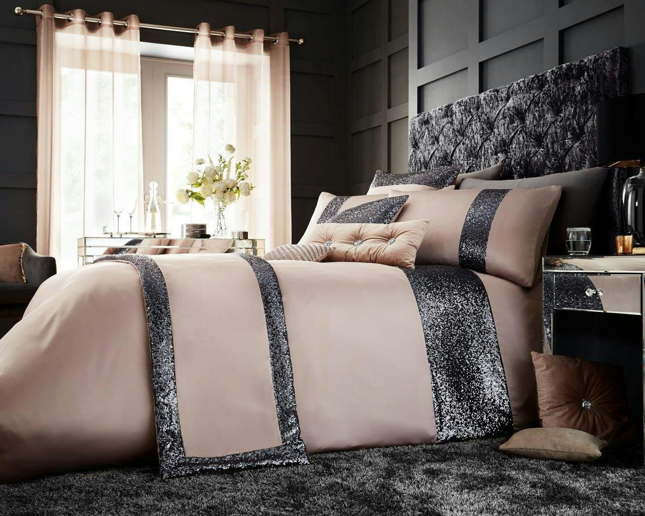 Smart Living Glamorous Duvet Cover And Pillowcase Set - Chambray - Single (135Cm X 200Cm)