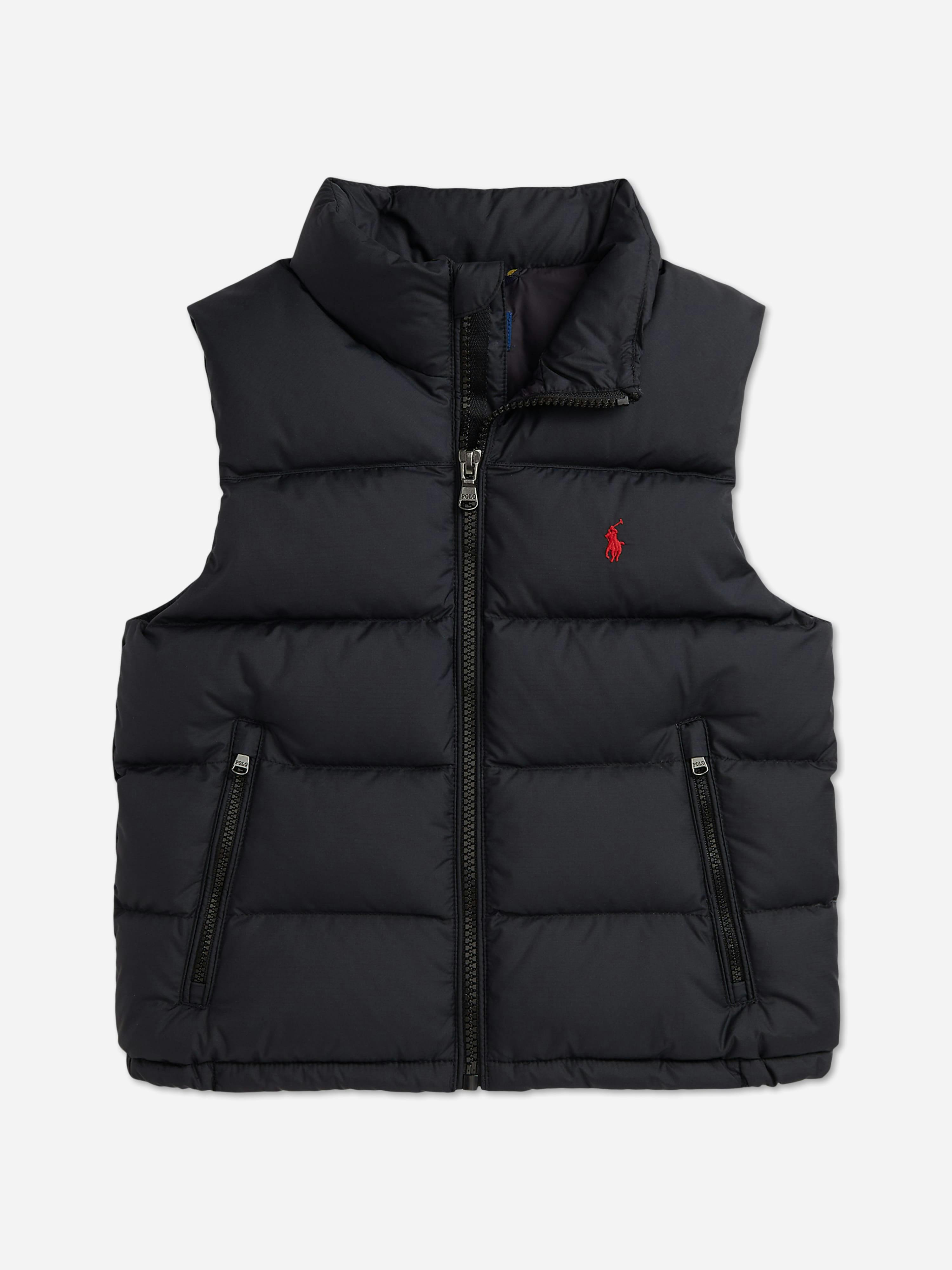 Ralph Lauren Kids Boys Black Ralph Lauren Down Padded Gilet In - 8 Yrs
