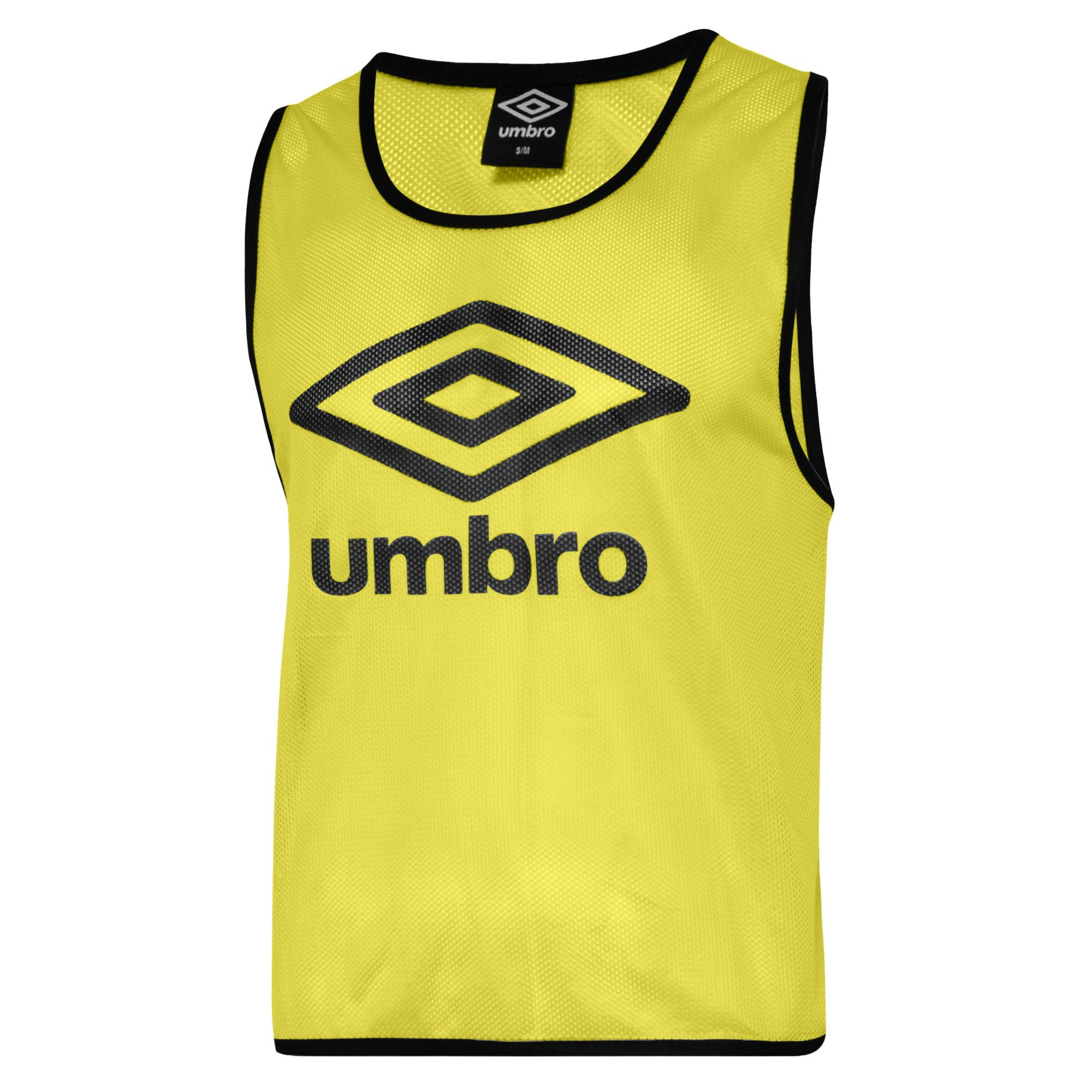 Umbro Yellow/Black Kids Training Bib - L-Xl