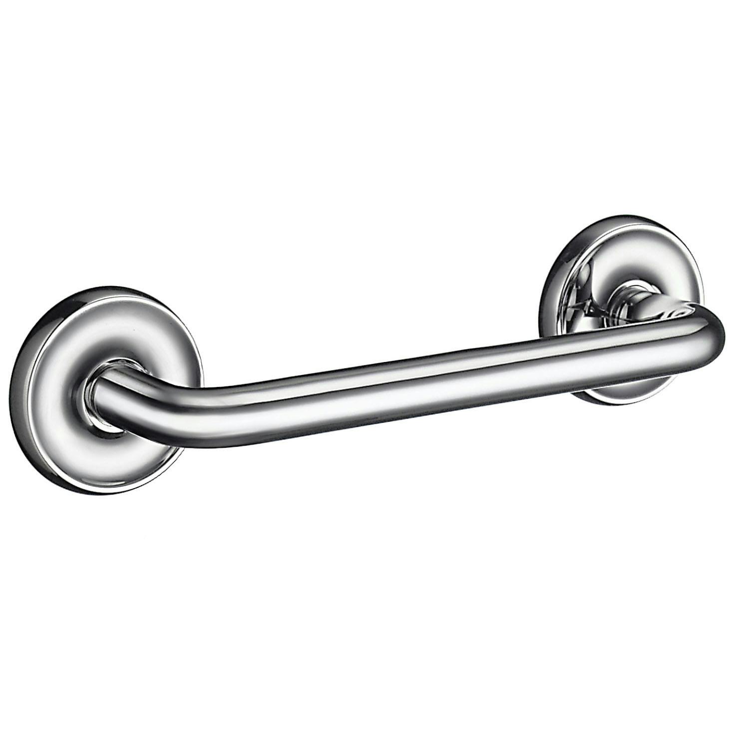 Smedbo Polished Chrome Grab Bar 27Cm Toilet Handle Or Bath Shower Safety Hand Rail For Elderly, Disabled, Seniors Mobility Aid