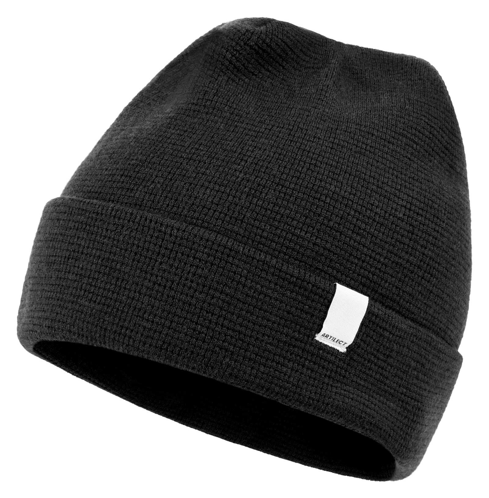 Artilect Black Walrus 250 Cuffed Beanie {Art-2210908} - Osfa