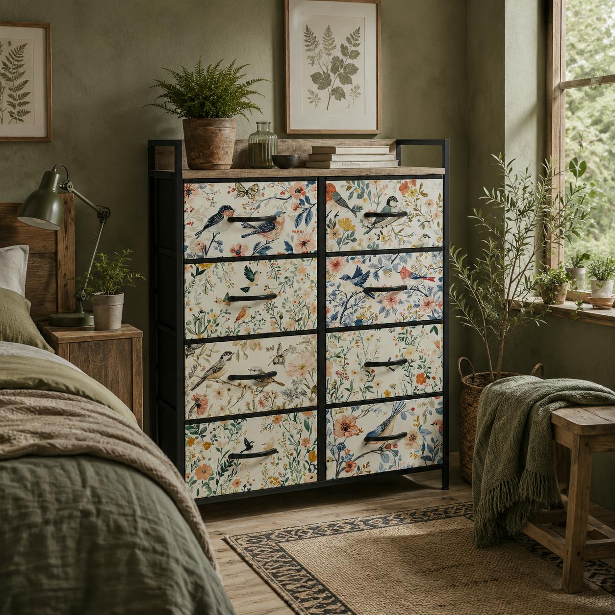 Wyld Haus White Tonona Wooden 8 Drawer Storage Chest