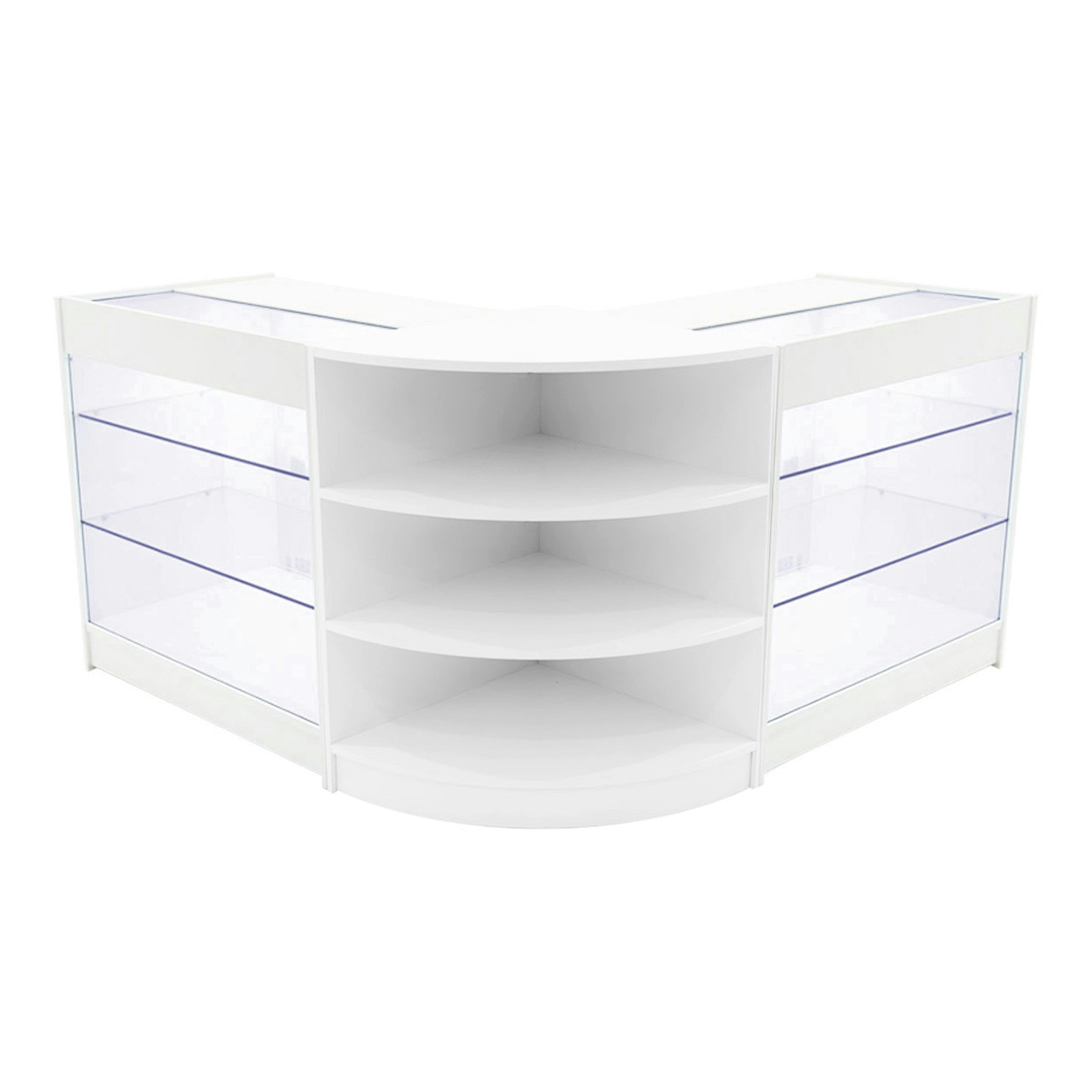 Rackhams White Apollo Led Shop Counter Set Lm60 & 2 X K900