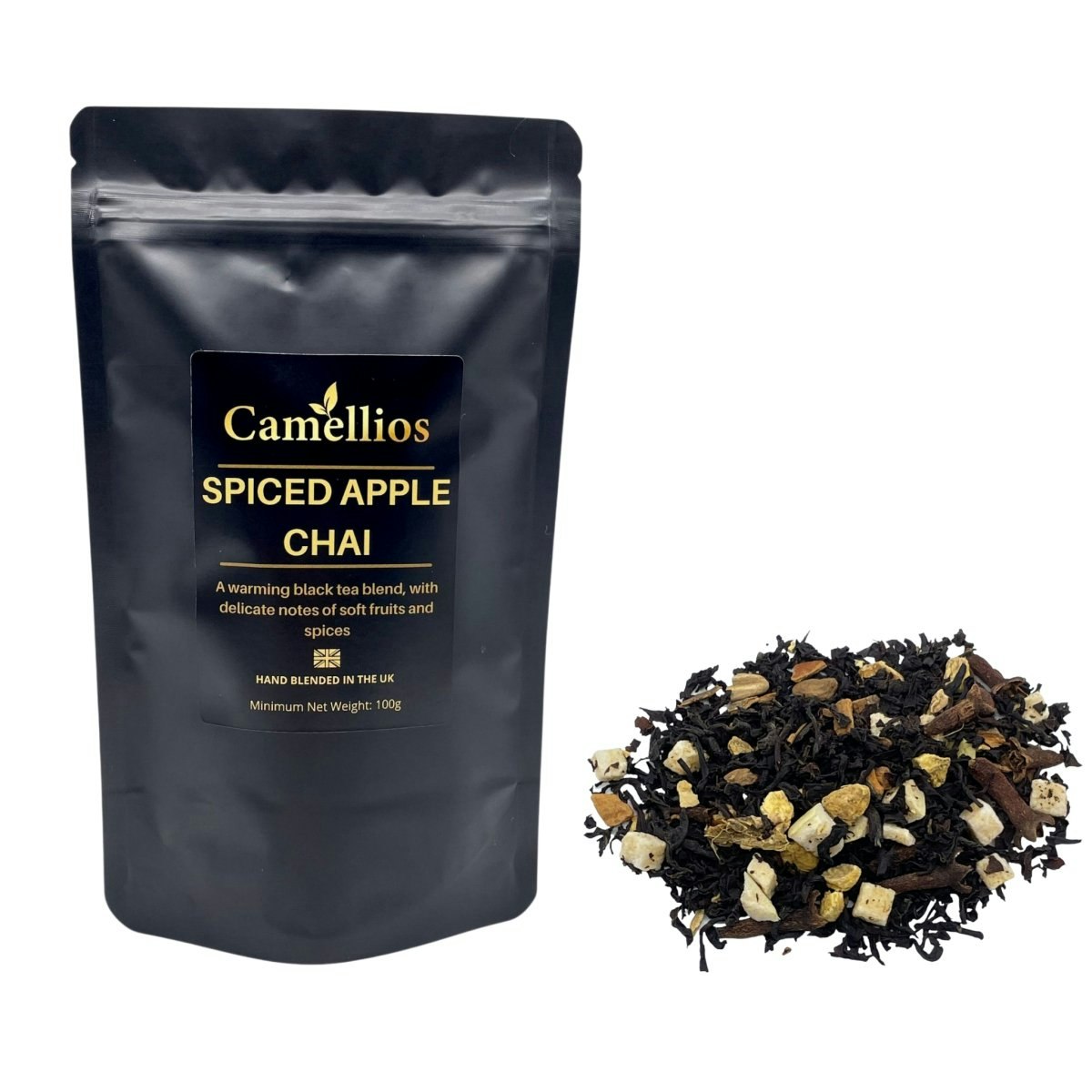 Camellios Black Spiced Apple Chai, Loose Leaf Tea - 100G