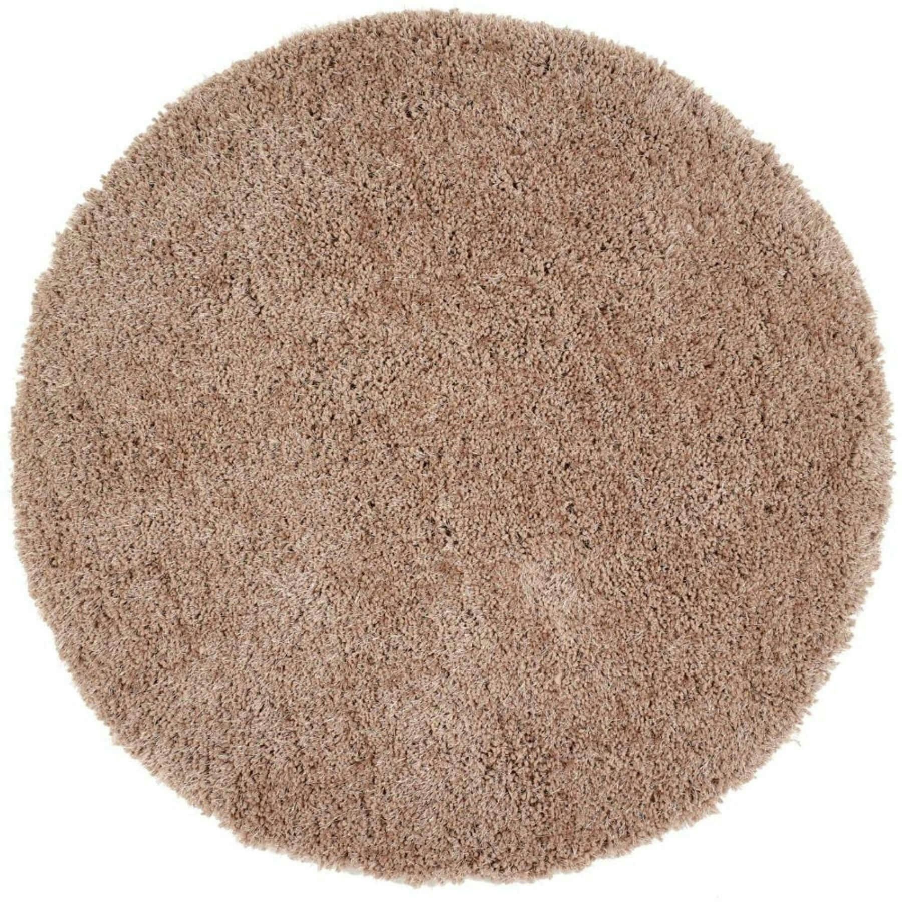 The Rugs Chicago Latte Shaggy Rug - Ø 133 Cm
