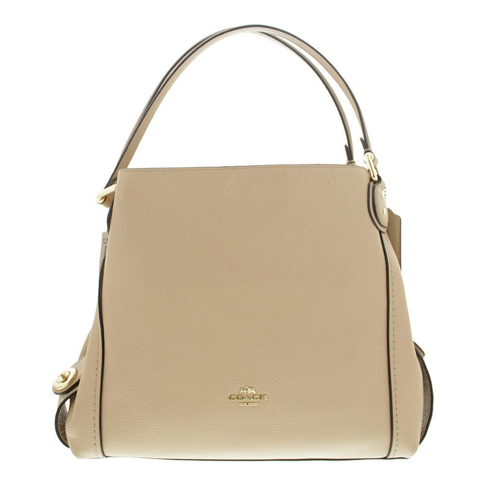 Coach Light/Gold Edie 31 Pebbled Leather Beechwood/ Shoulder Bag