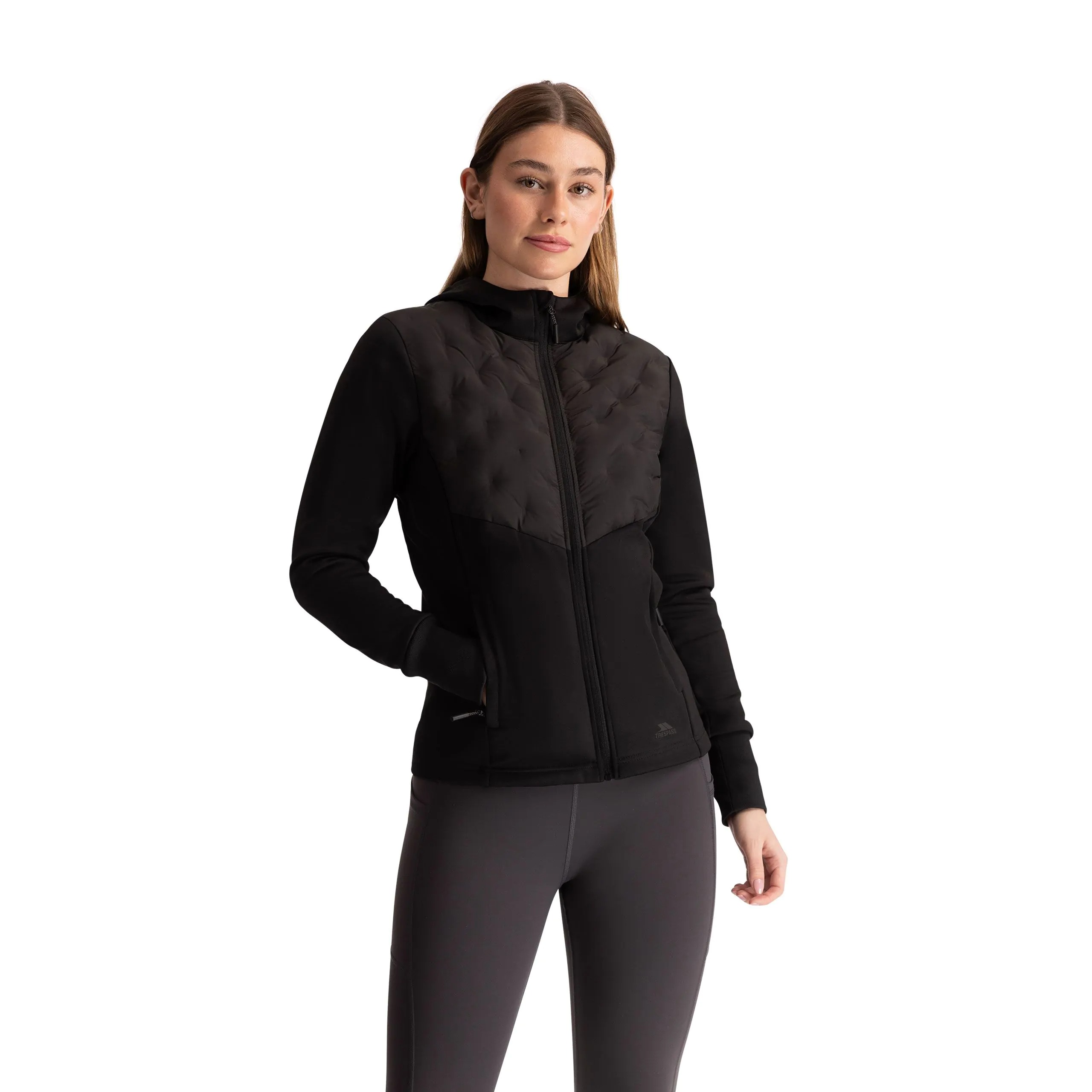 Trespass Women's Black Marney Active Hybrid Jacket - Large