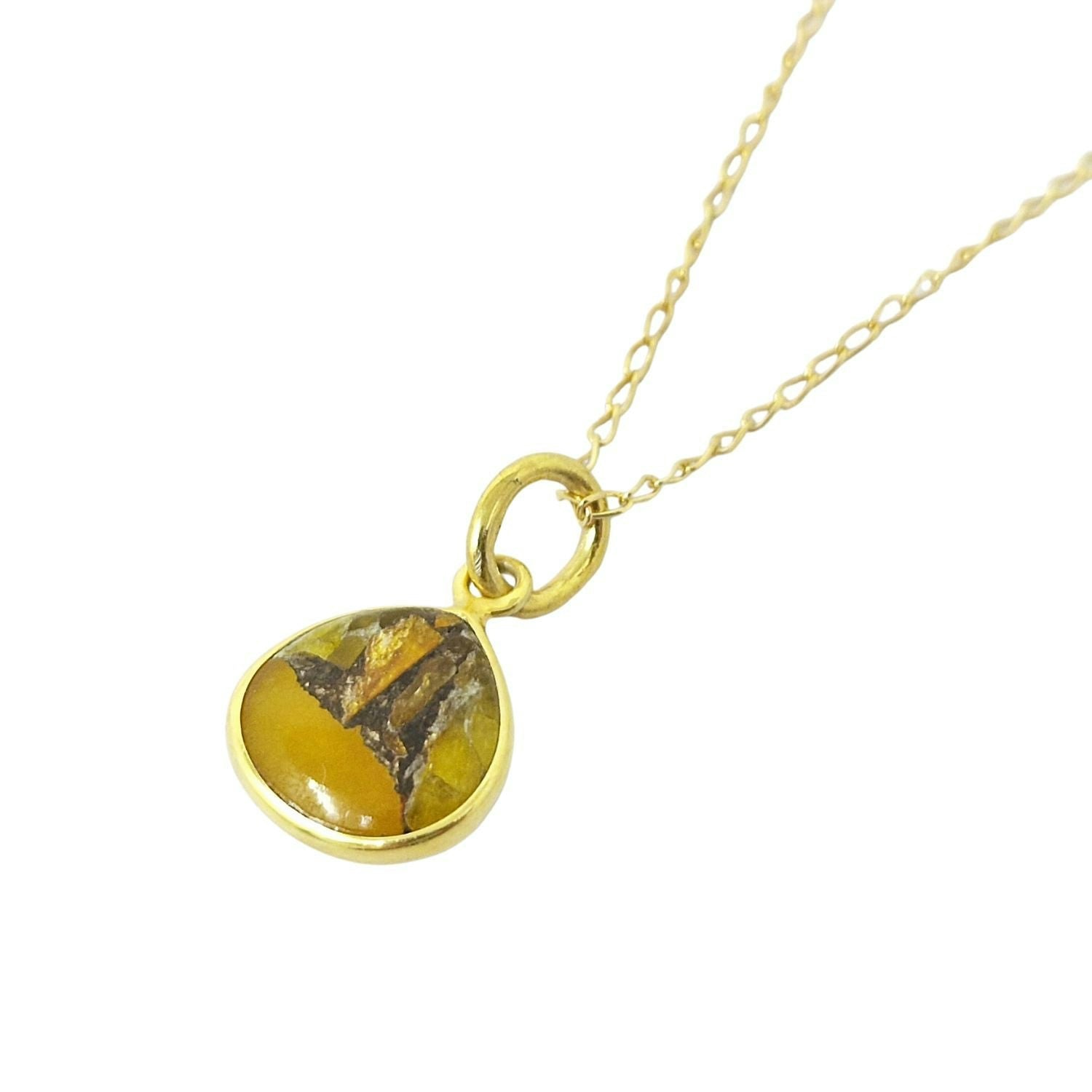Harfi Gold 18Ct Vermeil Plated Citrine November Birthstone Necklace