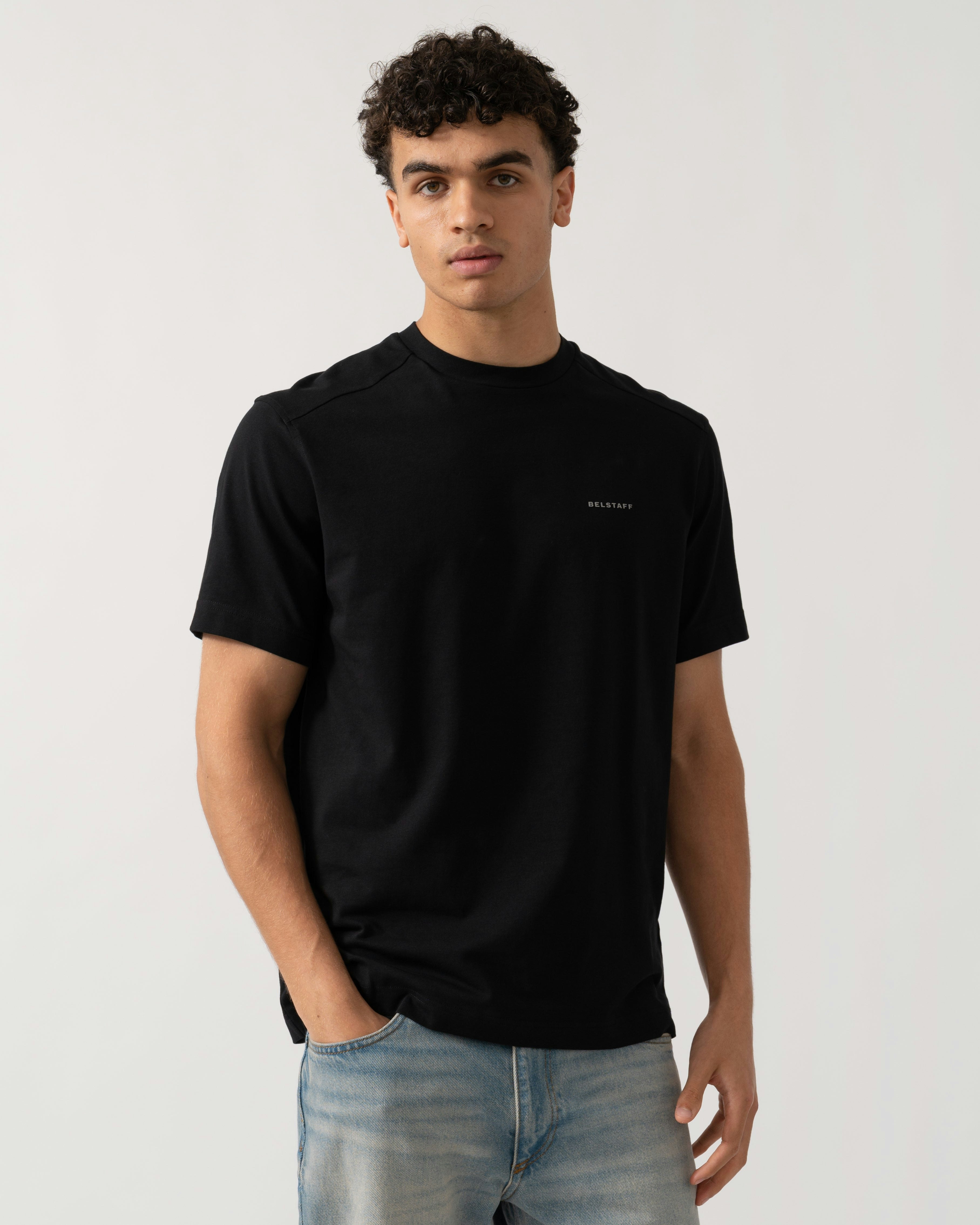 Belstaff Men's Black Alloy T-Shirt - L