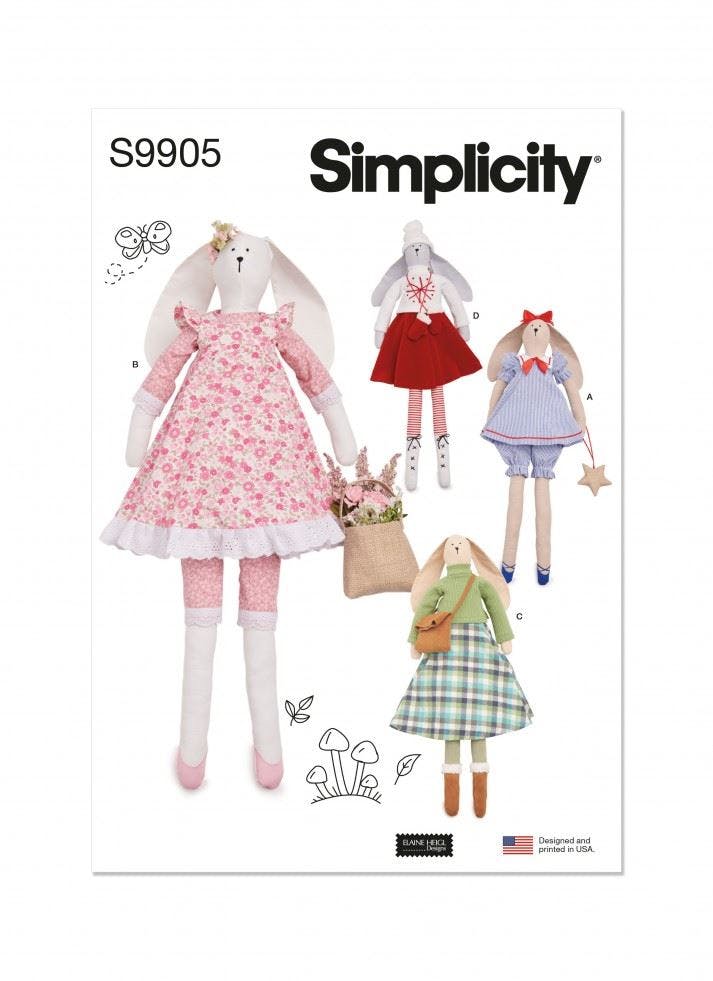 Simplicity Sewing Pattern 9905, Toys Os (One Size) - Intermediate - Os (One Size)