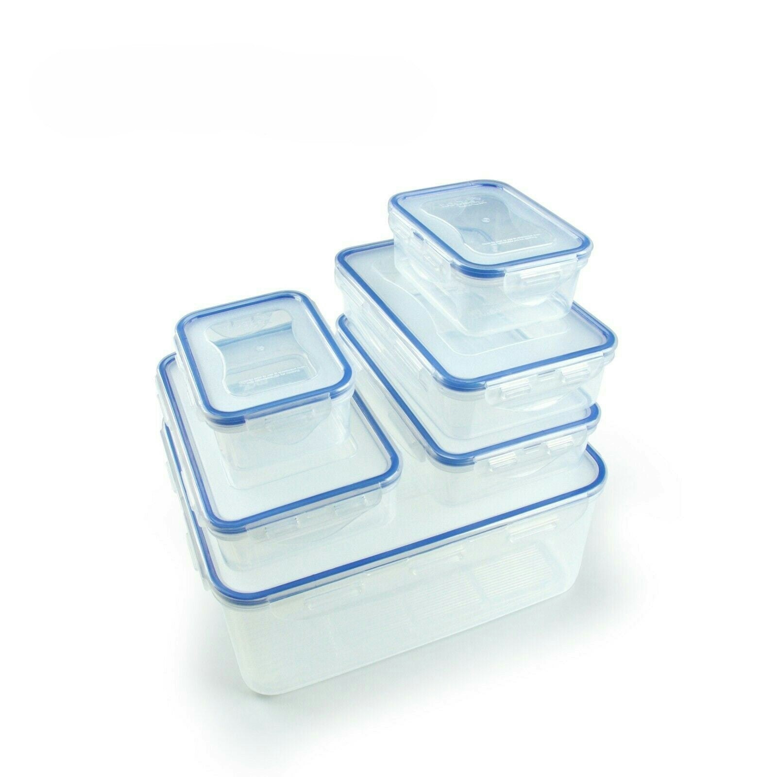 Rackhams Food Storage Containers | 6 Meal Prep Containers Reusable | Lunch Box