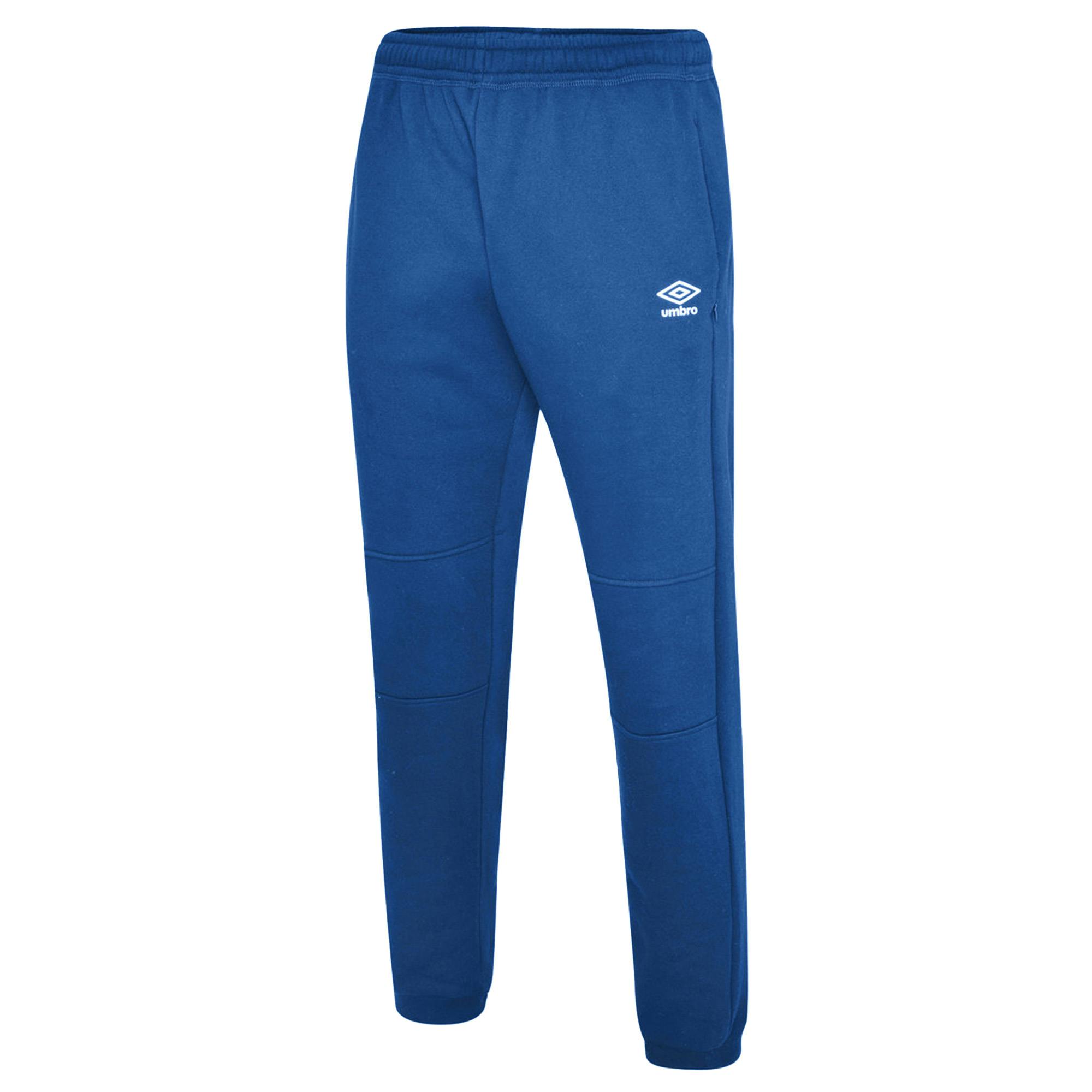Umbro Blue/White Childrens/Kids Club Leisure Jogging Bottoms - Royal - 13 Years - Royal - 80% Cotton/20% Polyester