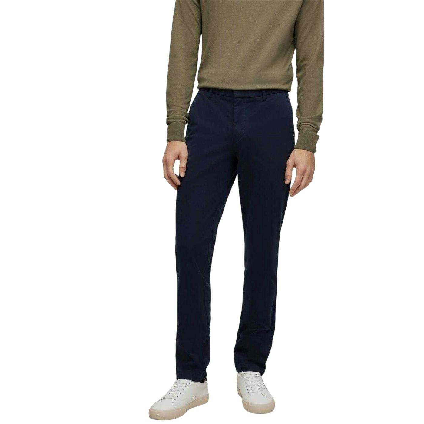 Hugo Boss Men's Dark/Blue Kaiton Slim Chinos - 28R - 98% Cotton/2% Elastane