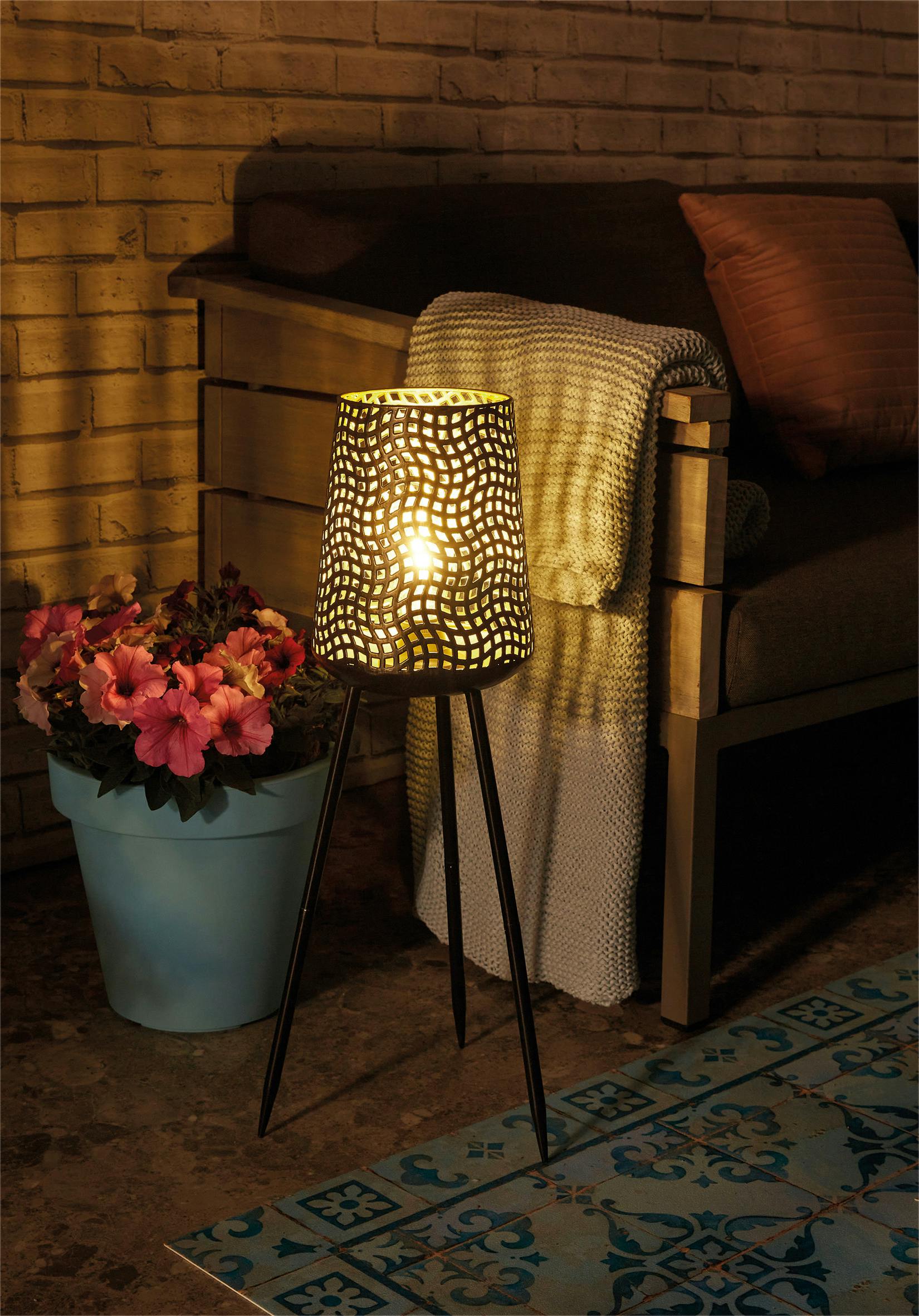 Luxform Light/Dark Usb Rechargeable Beehive Tripod Lamp
