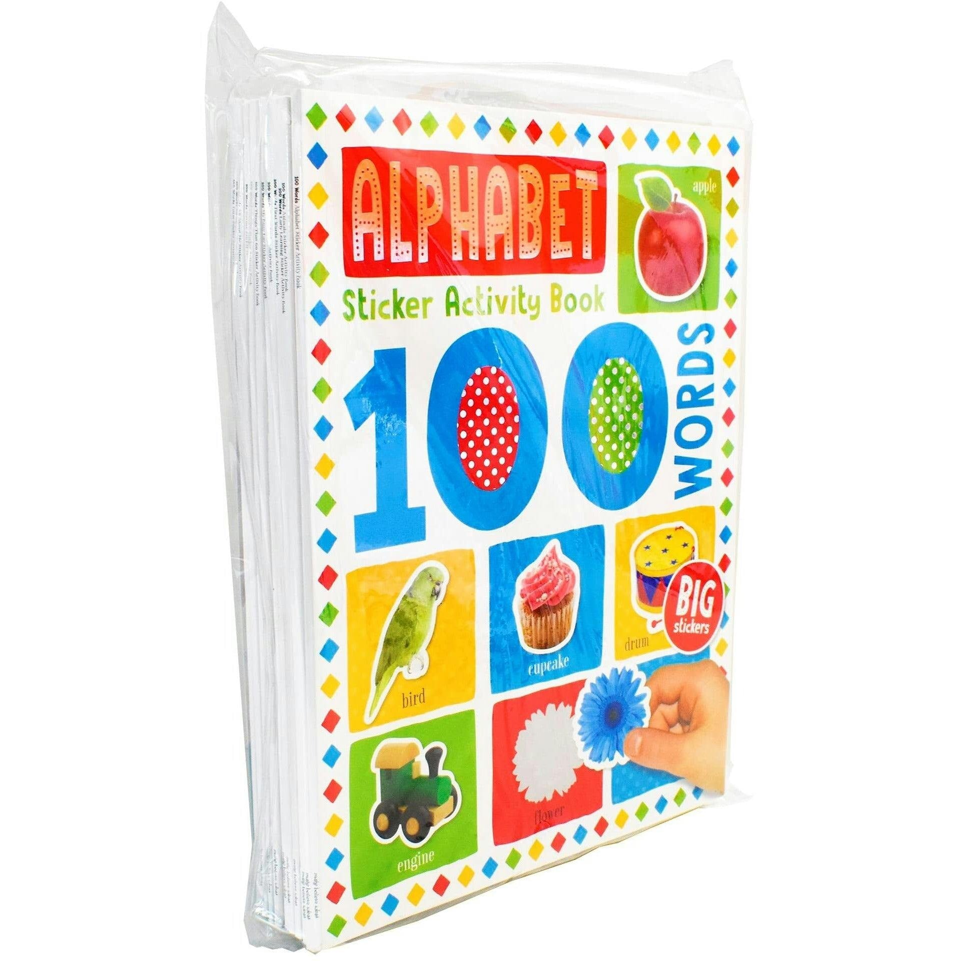 Various Publishers My First 100 Words Home Learning Sticker Activity 10 Books Collection Set – Educational Activity Collection For Kids