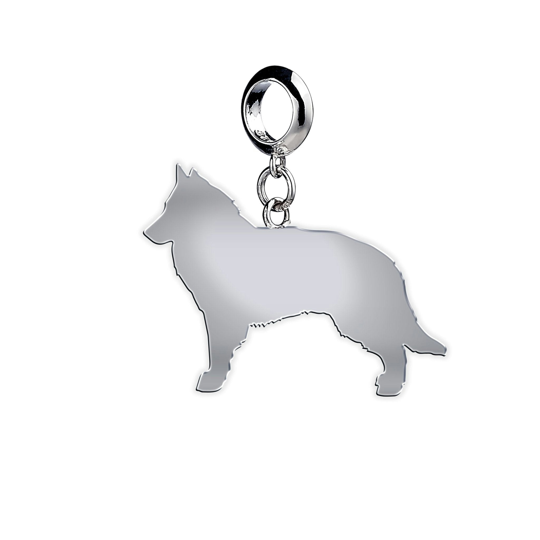 Mylee London Silver Belgian Shepherd (Tervueren) Silhouette Charm - No - Slider Charm