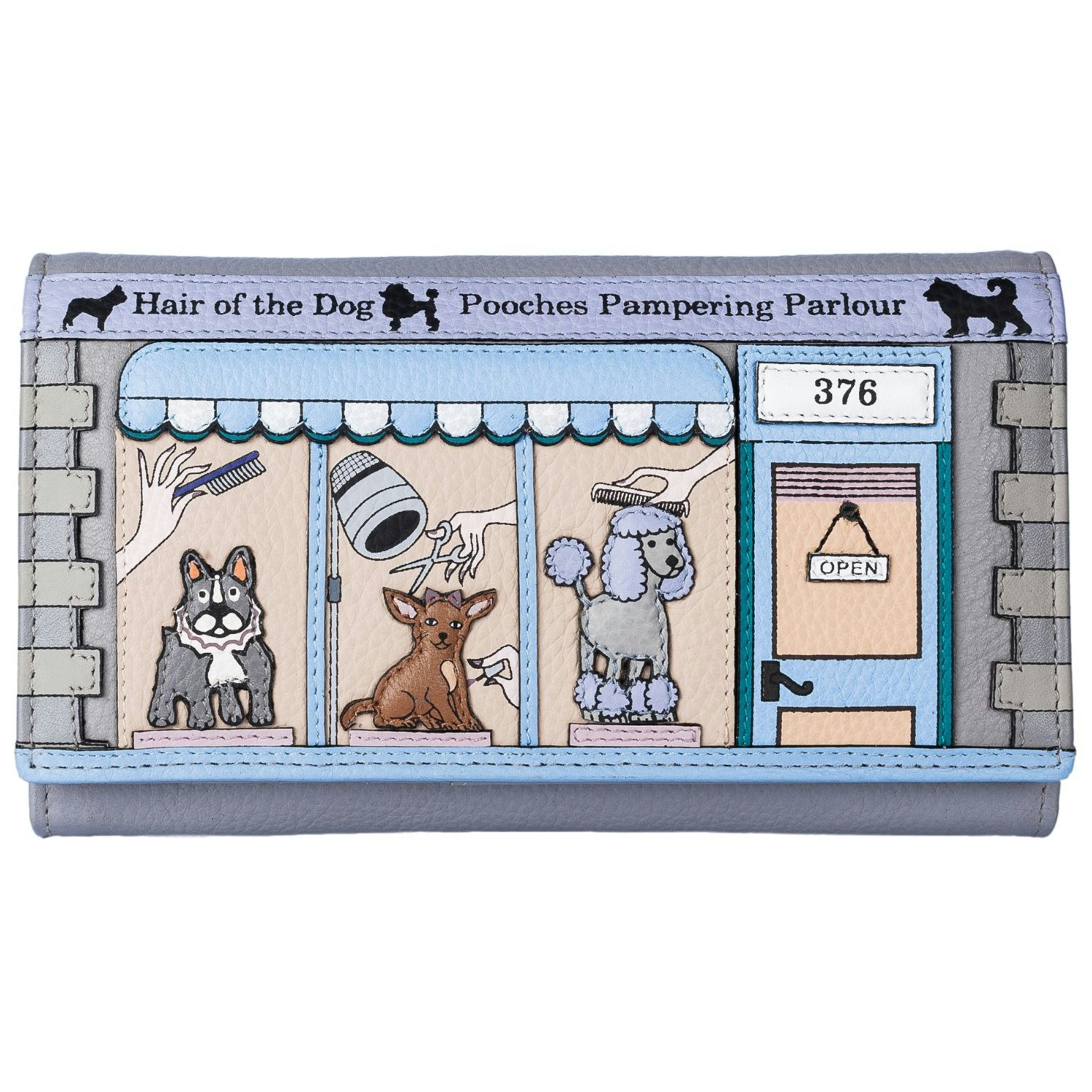 Mala Leather Pampered Pooch Dog Matinee Rfid Leather Purse