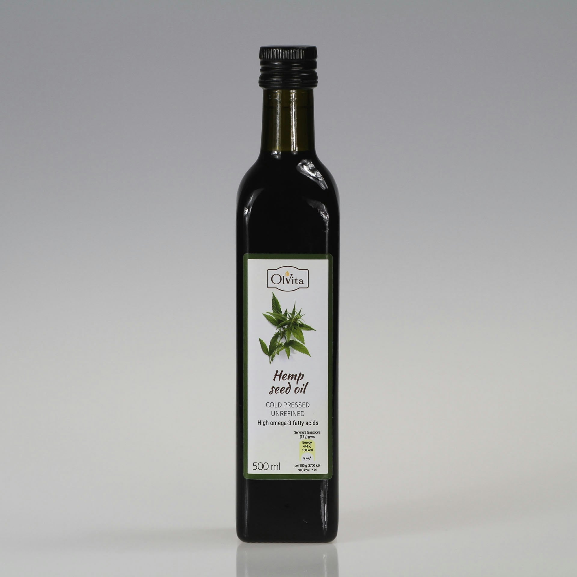 Ol'vita Hemp Seed Oil | Cold Pressed | Unrefined - 500 Ml - 1