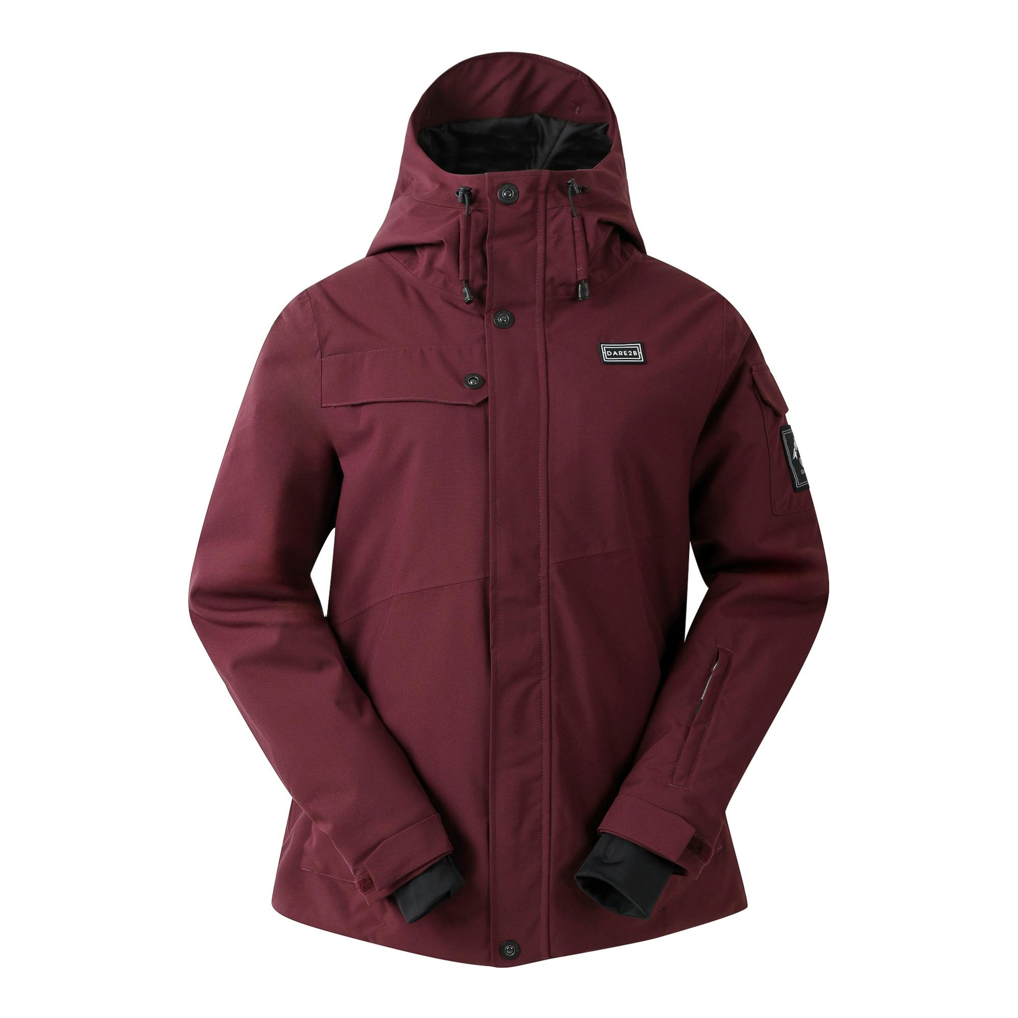 Dare 2B Women's Ski Life Dash Print Ski Jacket - Fig - 16 Uk - Fig - 100% Mixed