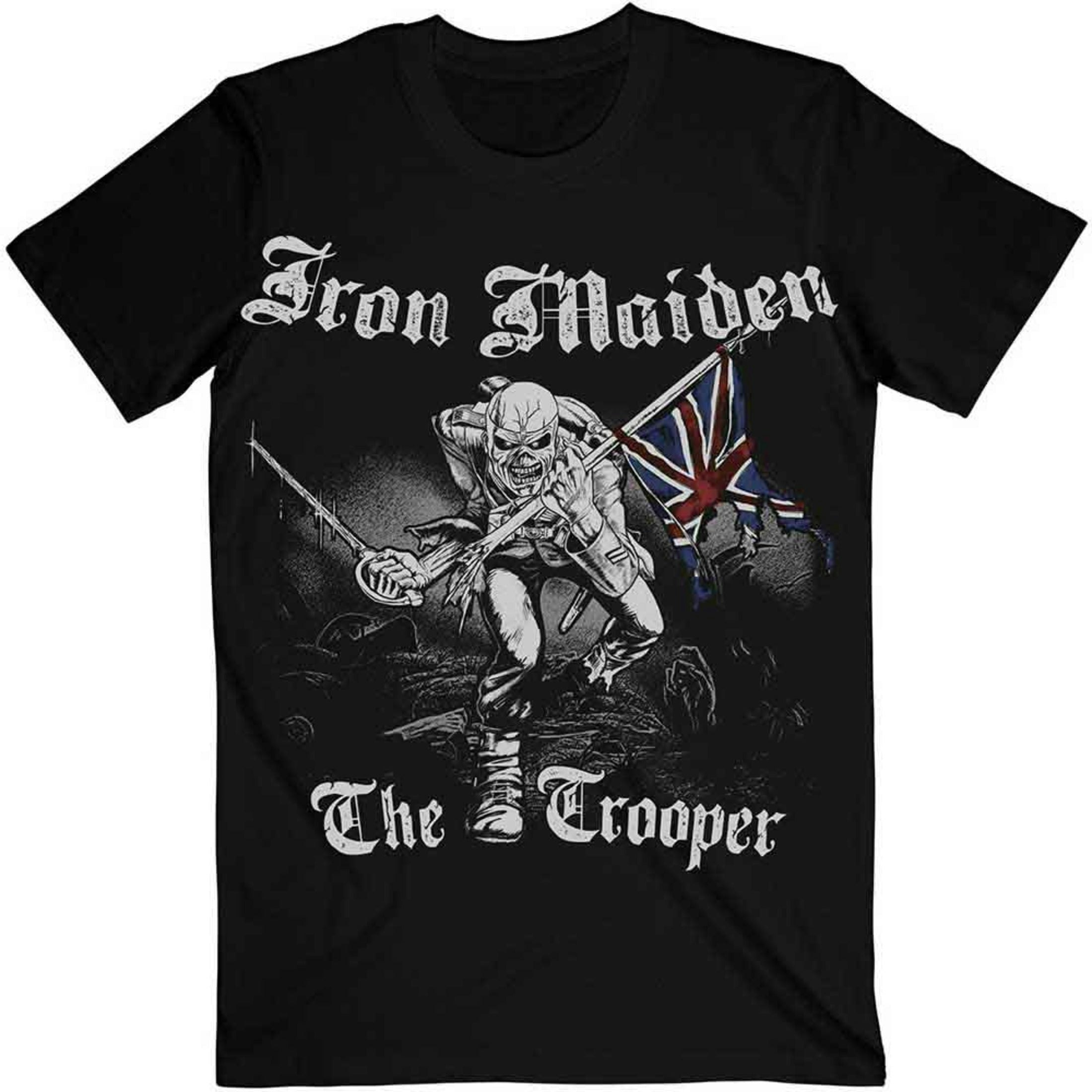 Paradiso Clothing Men's Black Iron Maiden Sketched Trooper T Shirt - S
