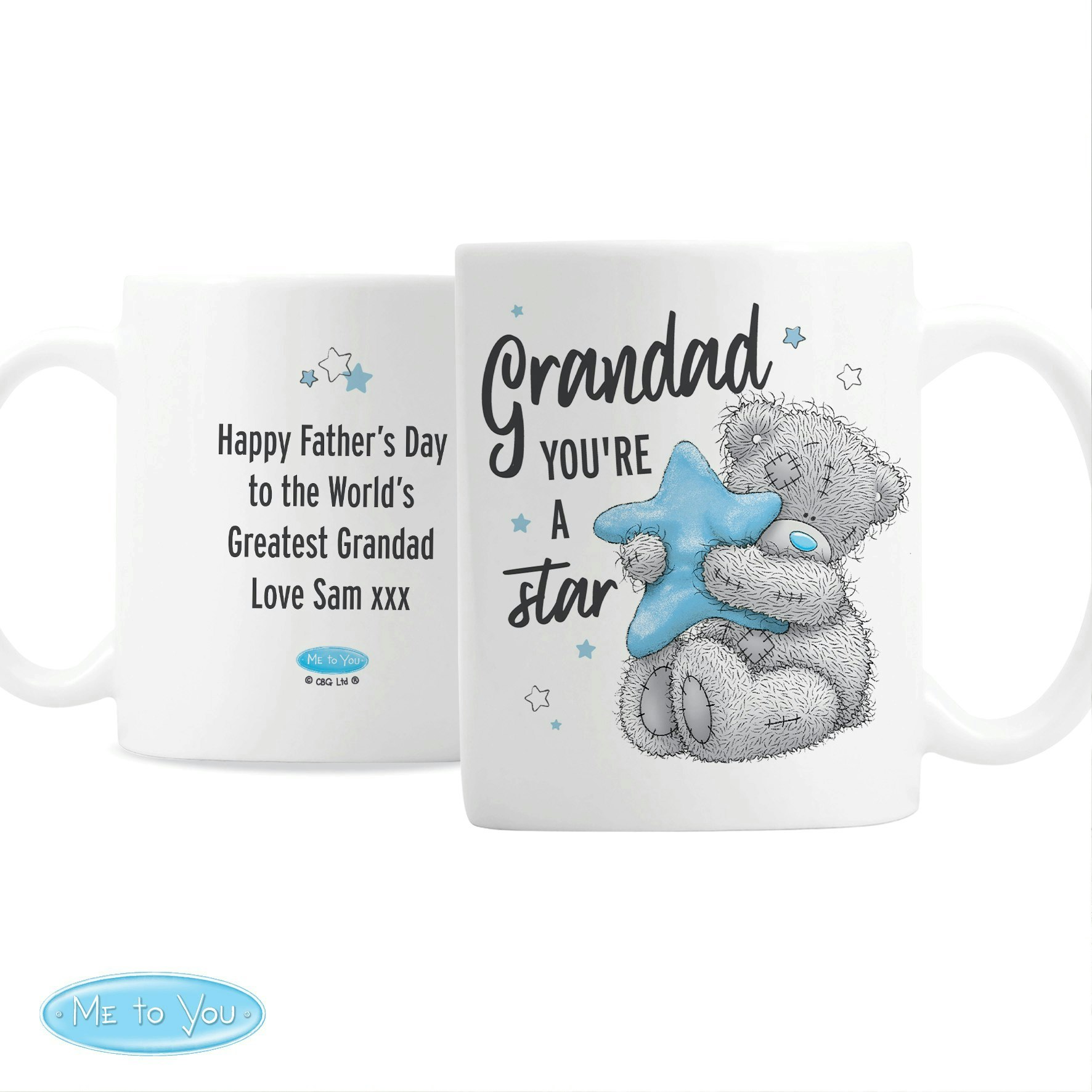 Rackhams Personalised Me To You Grandad You're A Star Mug