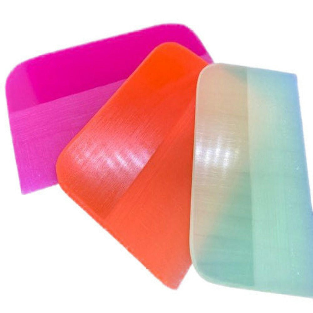 Rimpro-Tec Group Orange/Pink/Yellow Ppf Soft Rubber Squeegee For Tint Work | Rimpro-Tec