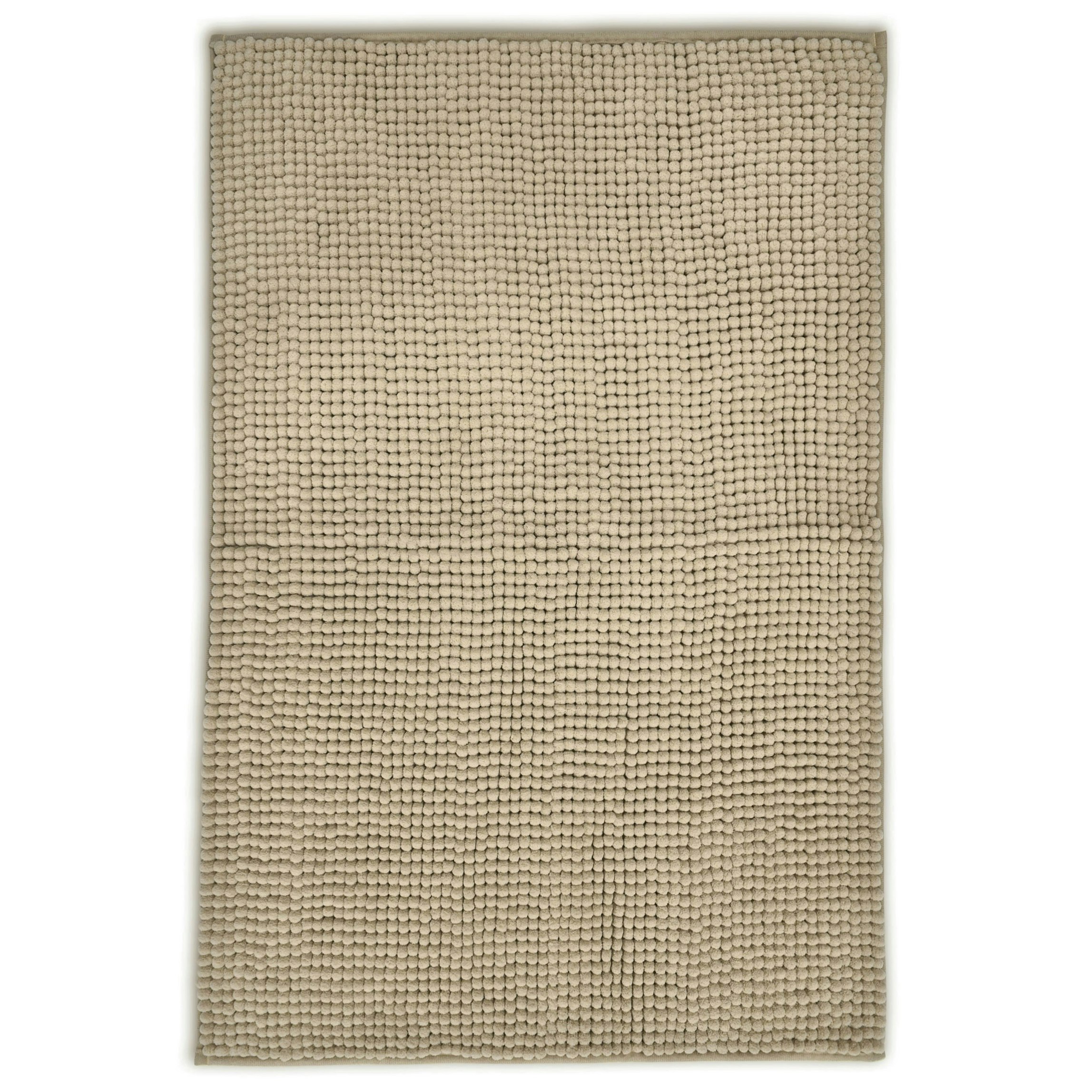 Velosso Cream Shaggy Noodle Bathmat Antislip