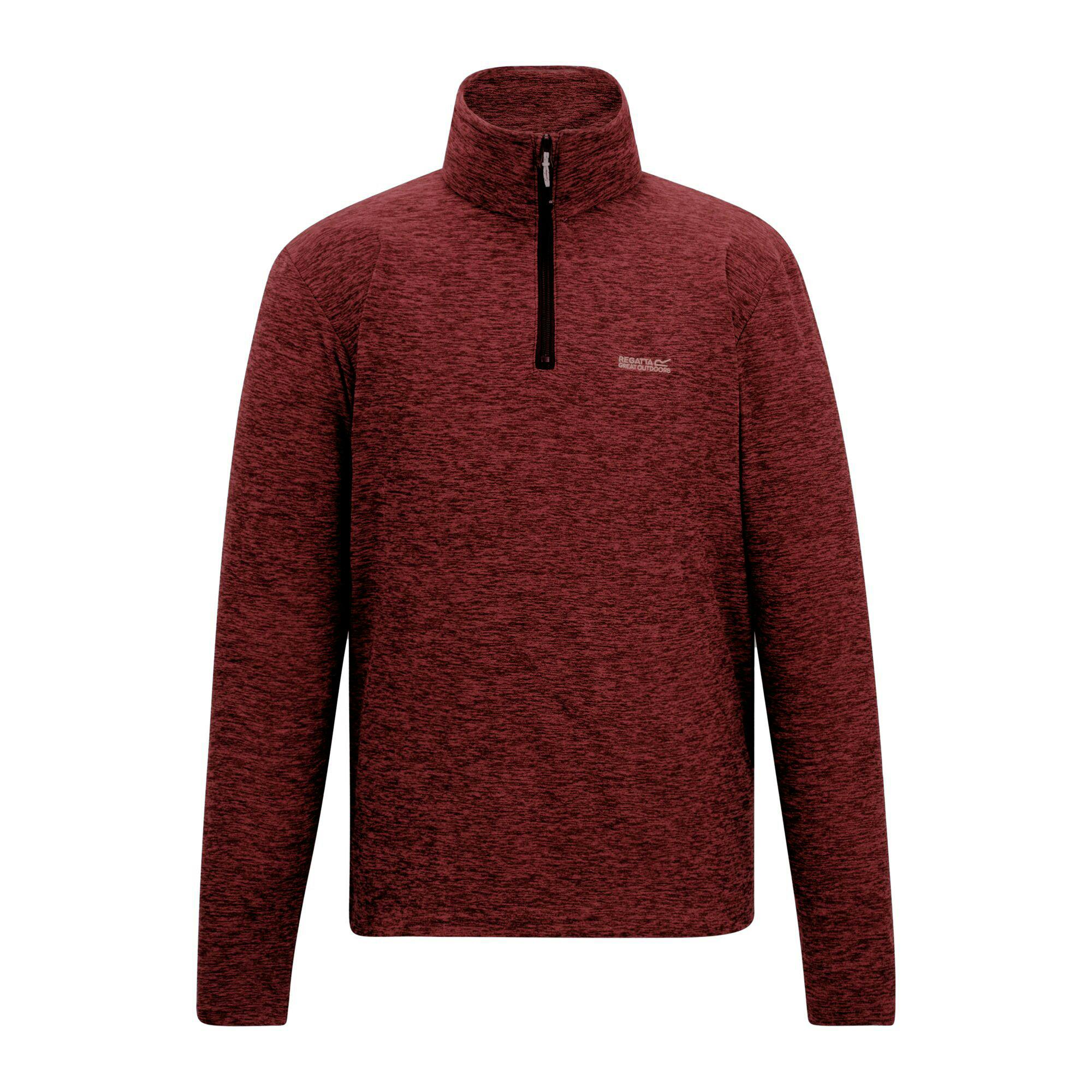 Regatta Men's Dark Thompson Marl Half Zip Fleece Jacket - Maroon - Xl - Maroon - 70% Polyester/30% Recycled Polyester