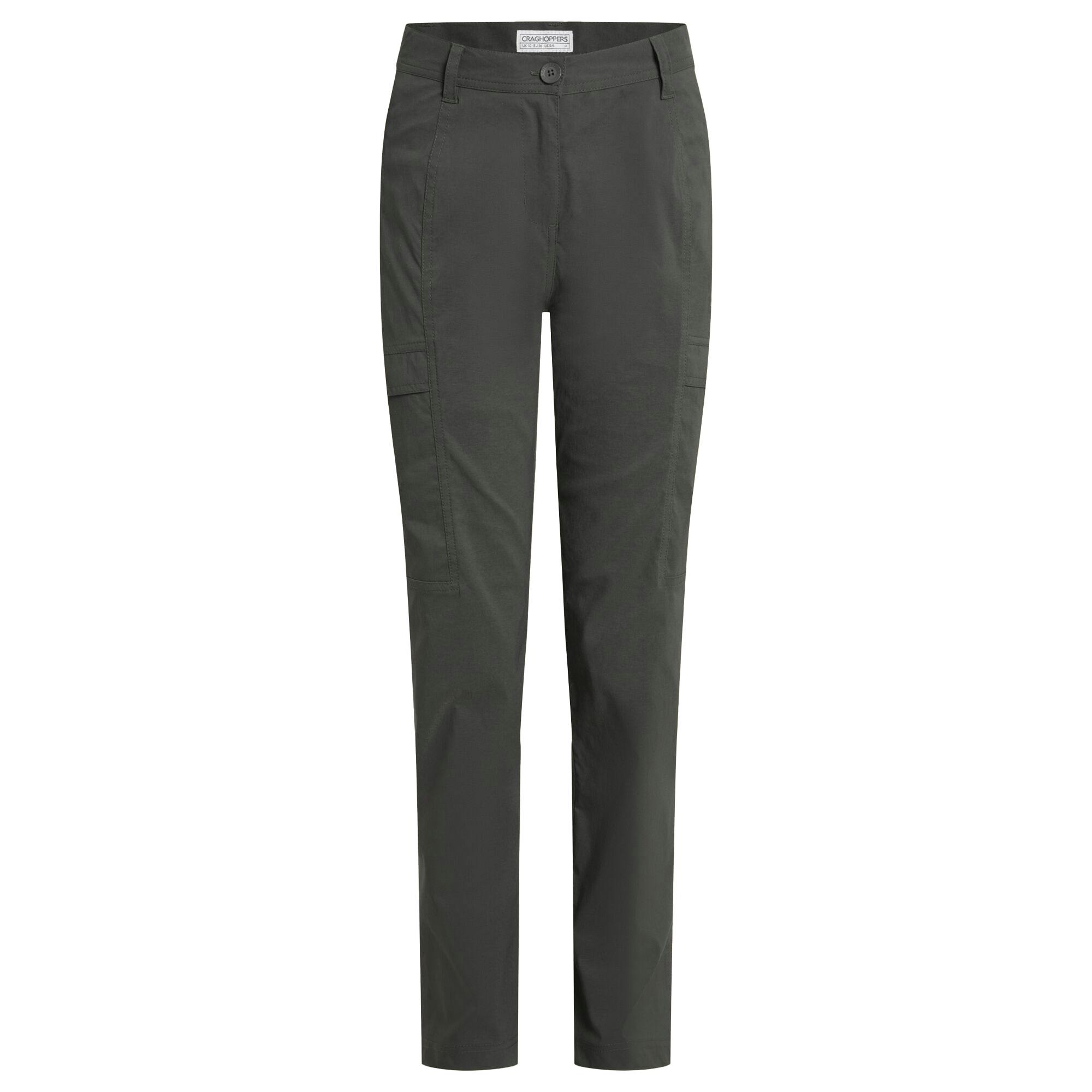 Craghoppers Women's Kiwi Pro Cargo Trousers - Mid Khaki - 12 Uk R - Mid Khaki - 96% Recycled Nylon Polyamide/4% Elastane