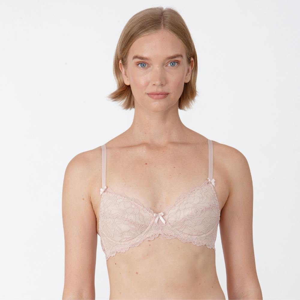 Little Women Women's Pink Little Ultimately You Non-Wired Removable Medium Padded Bra - 38Aa