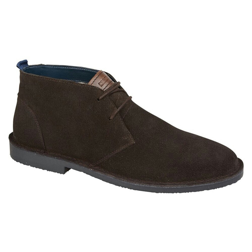 Roamers Men's Dark/Brown Suede Desert Boots - Size 12 Uk