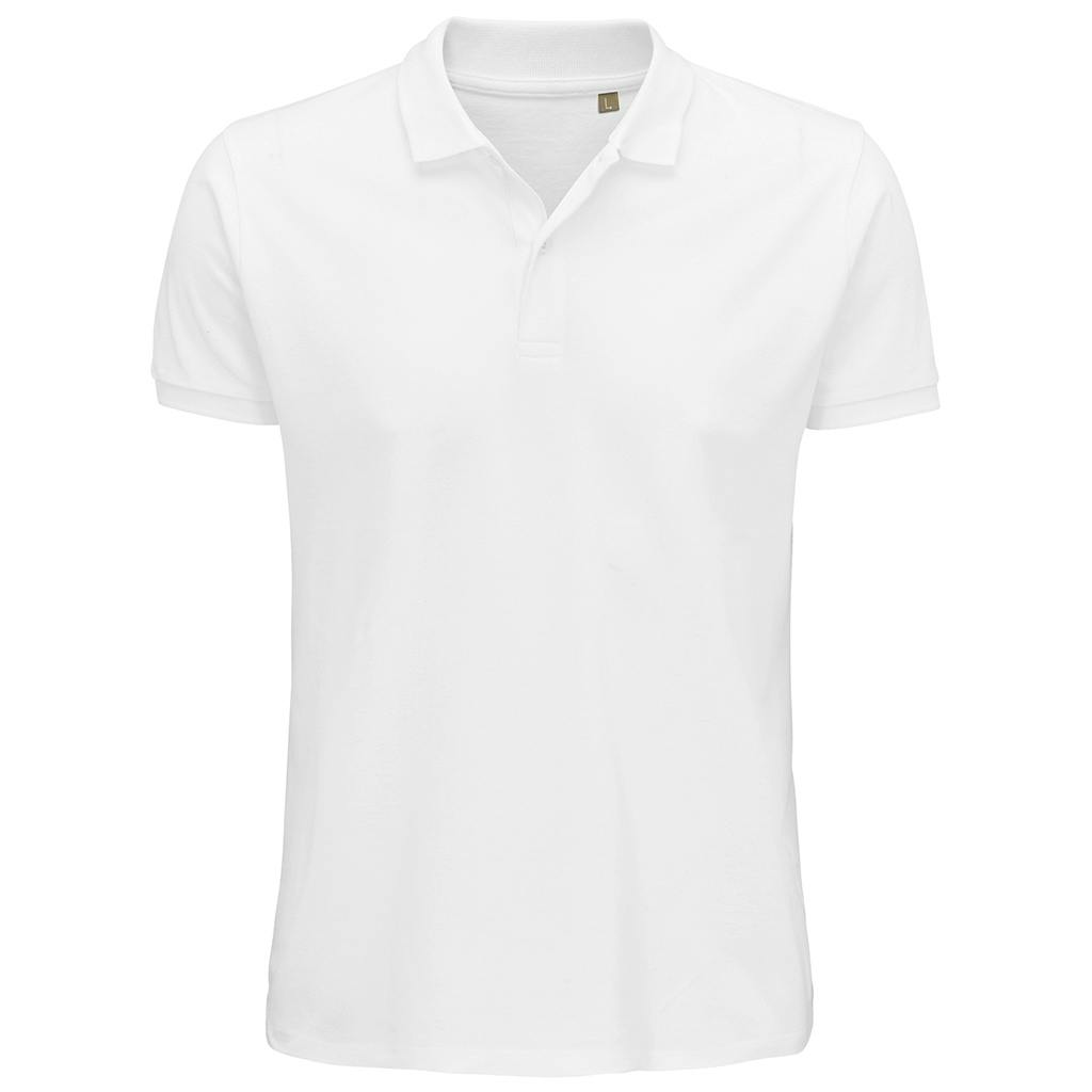 Sol's Men's White Planet Pique Polo Shirt In | Size: 3XL - Image 2