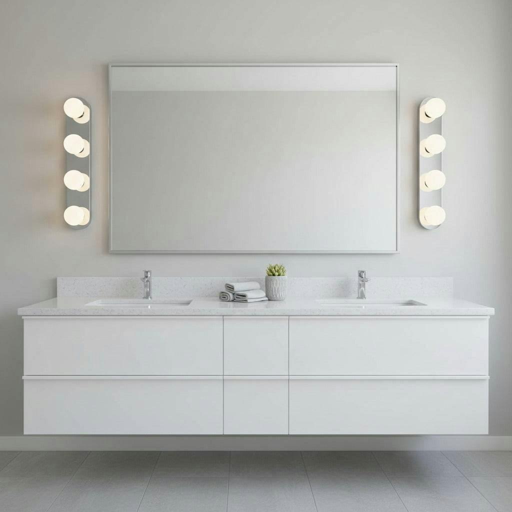 Rackhams Light 12 Watt Led Stainless Steel Vanity For Bathroom Mirror