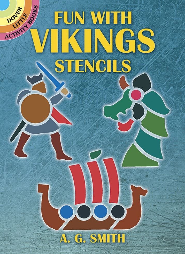 Fun with Vikings Stencils by A. G. Smith (Paperback Book) - Image 3