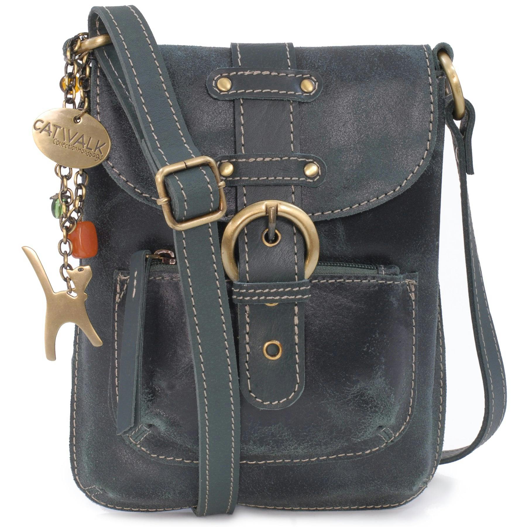 Catwalk Collection Handbags Green Jolene - Crossbody Bag