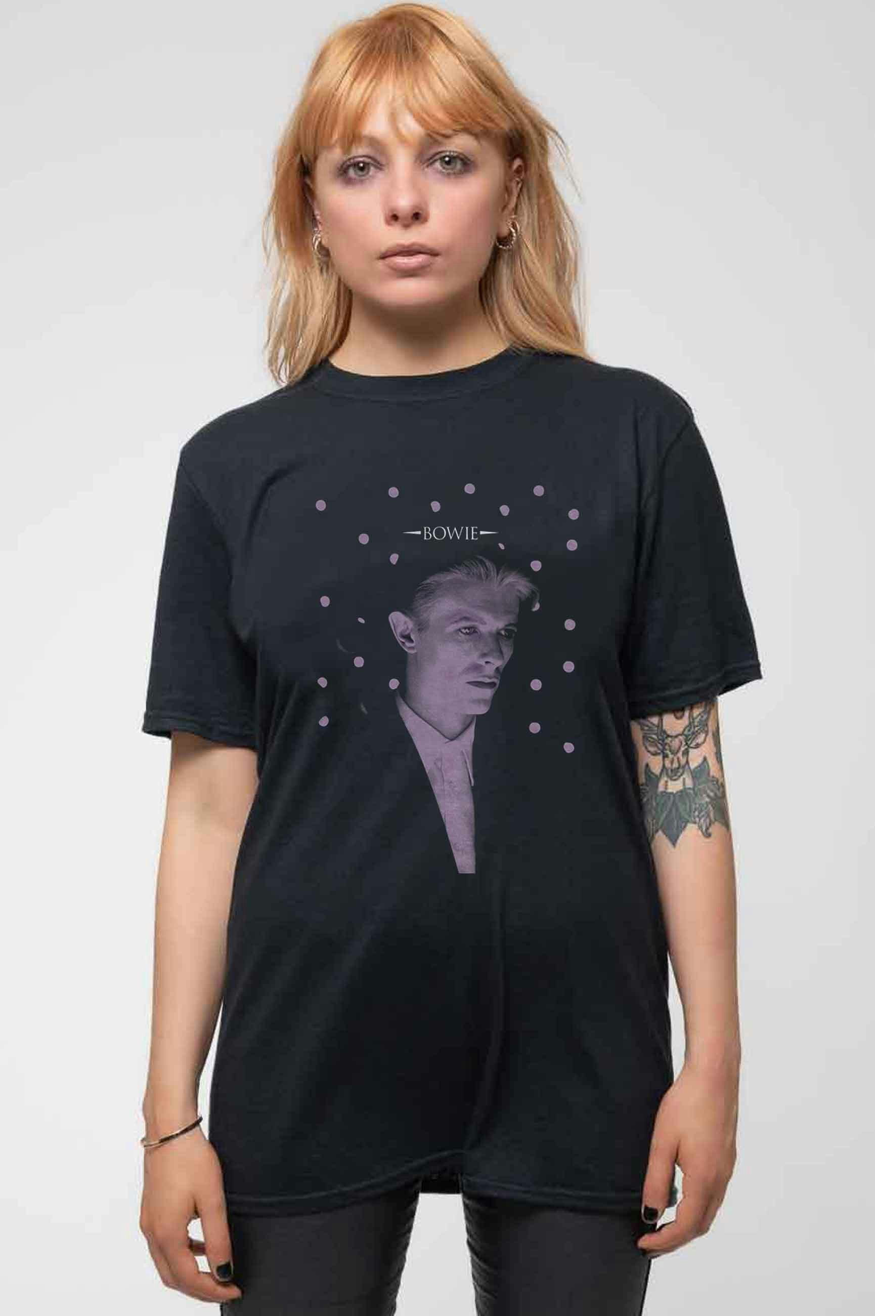 Paradiso Clothing Unisex Black David Bowie Dots Logo T Shirt - Xl