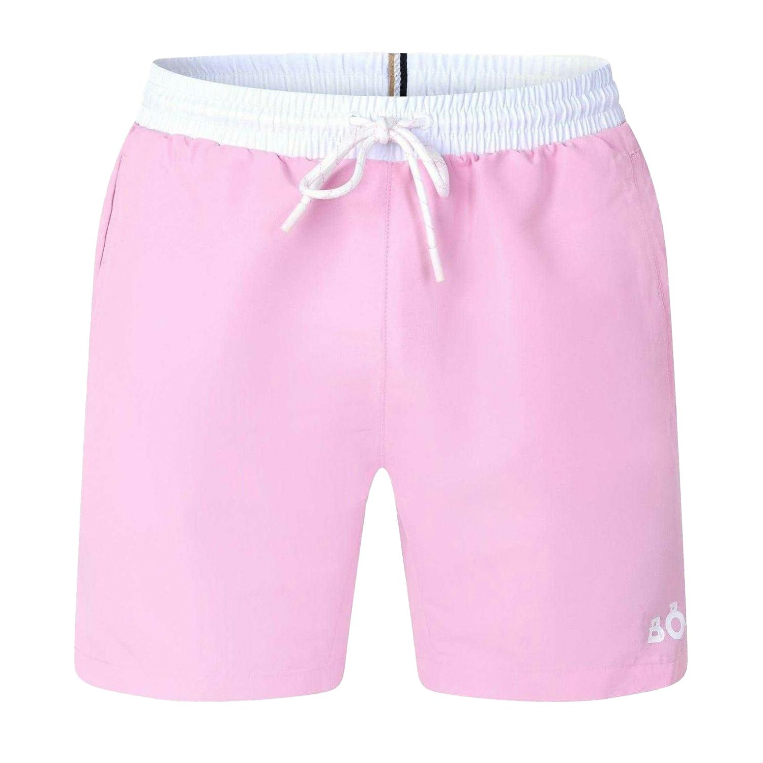 Boss Men's Light/Pink Starfish Swim Shorts - Xxl - 100% Mixed