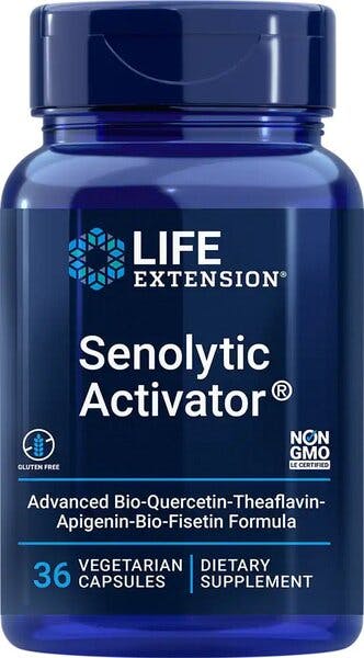 Life Extension Black Senolytic Activator - With Quercetin, Fisetin 36 Vegetarian Capsules - Image 6