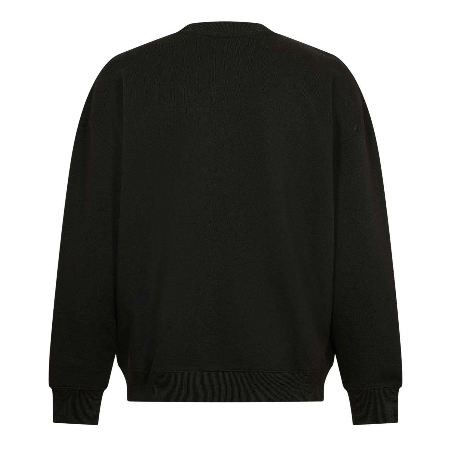 Hugo Men's Black Ribbed Collar Sweatshirt - S - 100% Cotton