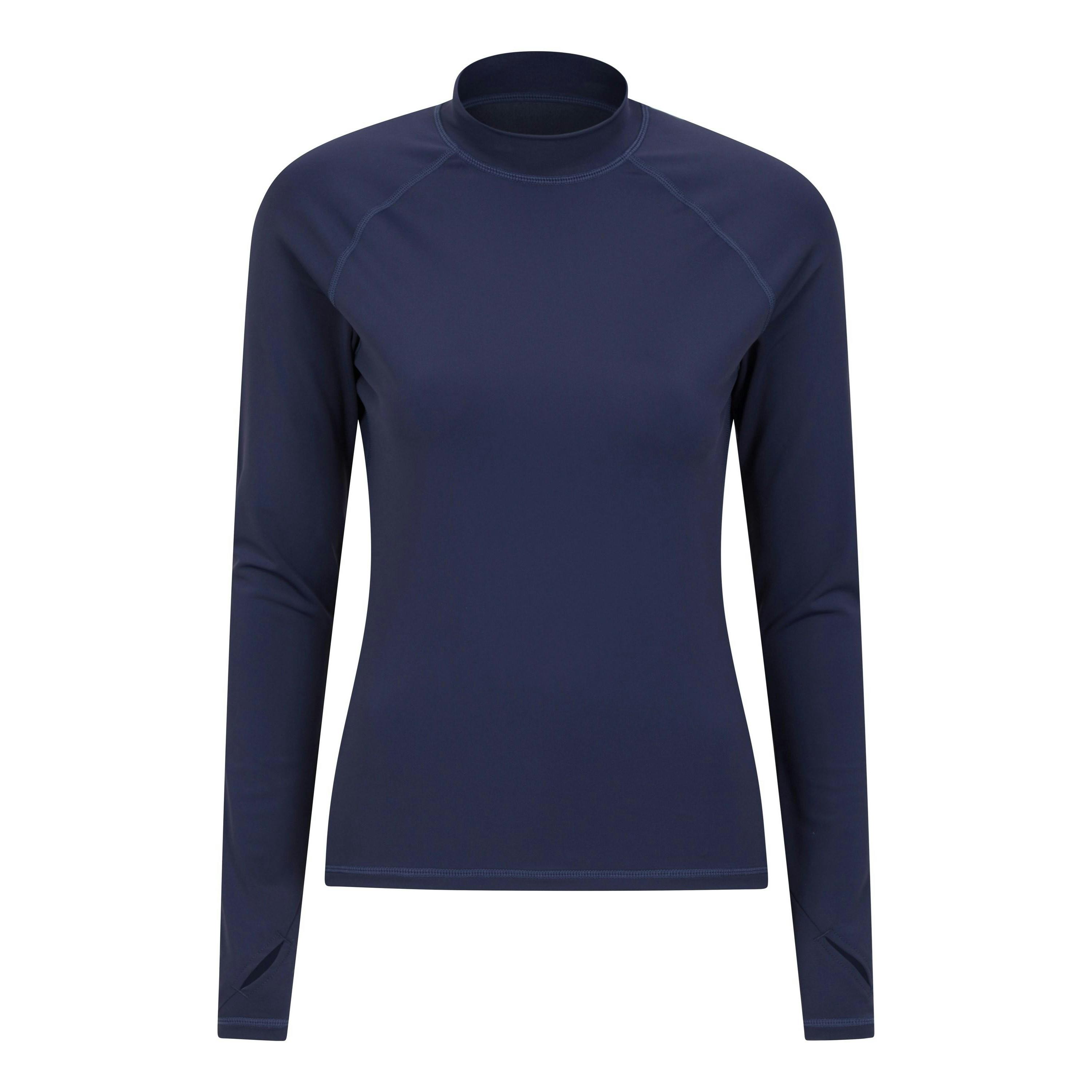 Mountain Warehouse Women's Long-Sleeved Rash Guard - Navy - 18 Uk - Navy - 82% Nylon/18% Elastane