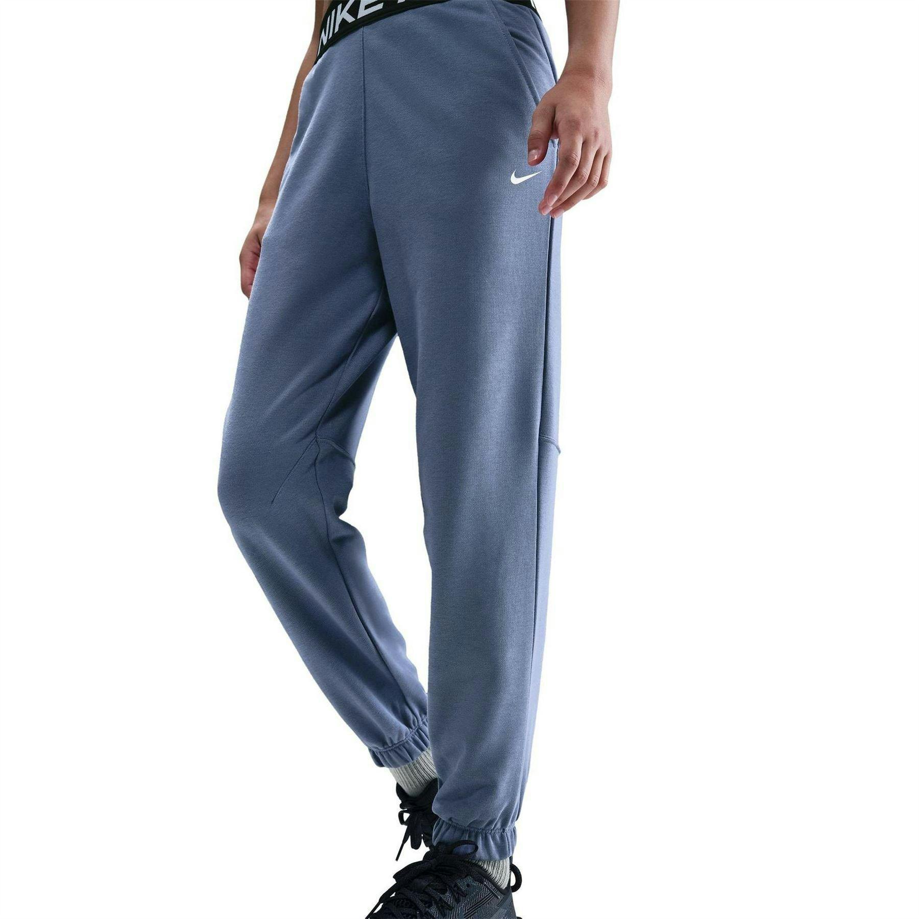 Nike Indigo Kids Pro Dri-Fit Jogging Bottoms - 11-12 Years - 62% Cotton/38% Polyester