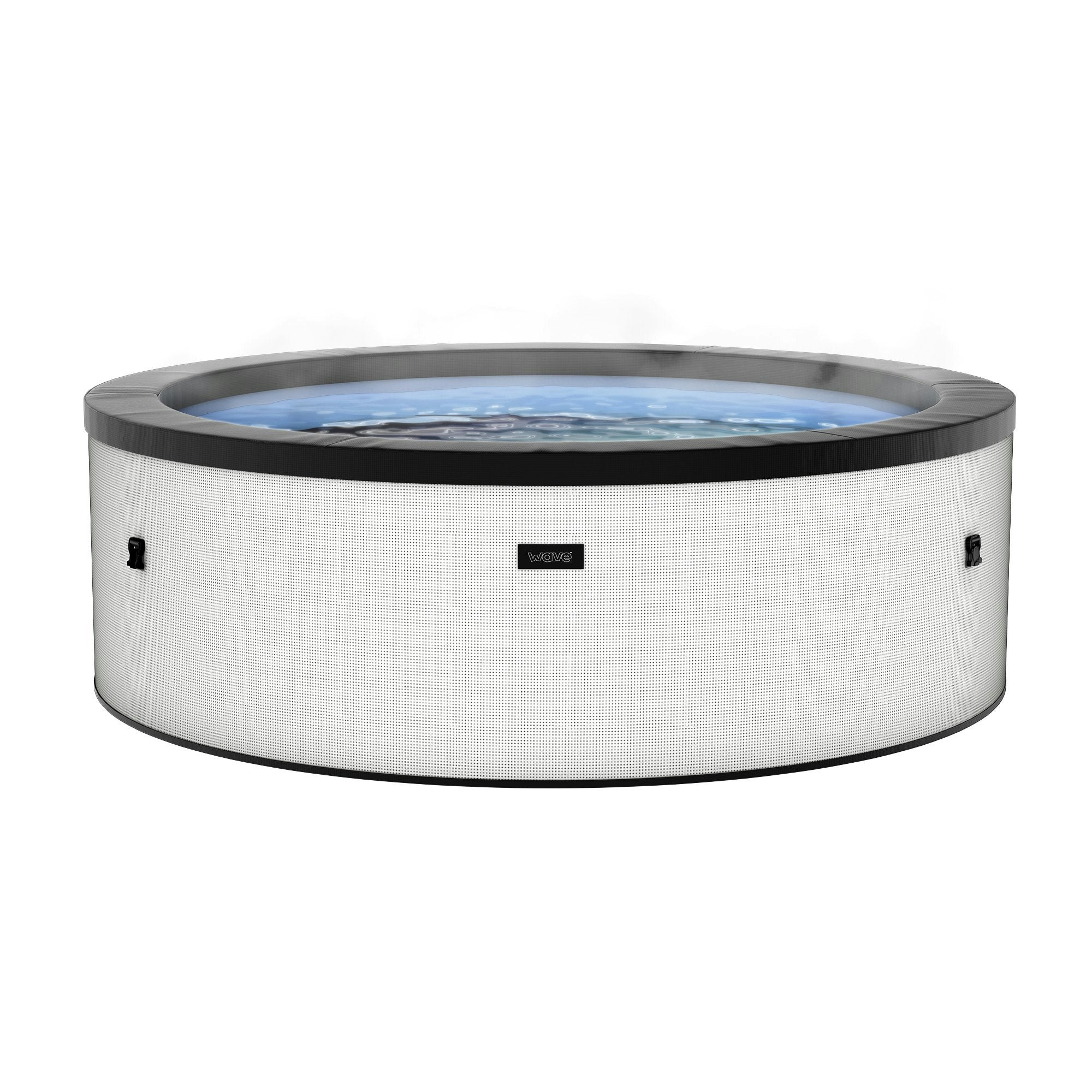 Rackhams White Tahoe | 4/6-Person Eco Foam Hot Tub | Built-In Integrated Heater - Pebble - 985L Size 6 Person | 184X70cm