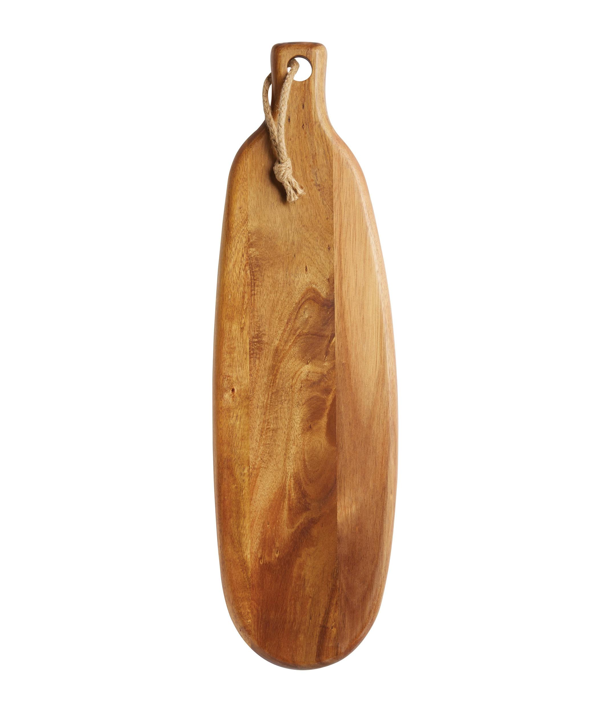 Rackhams Brown Gourmet Prep & Serve Long Acacia Paddle Board - Acacia Wood - Serving Board