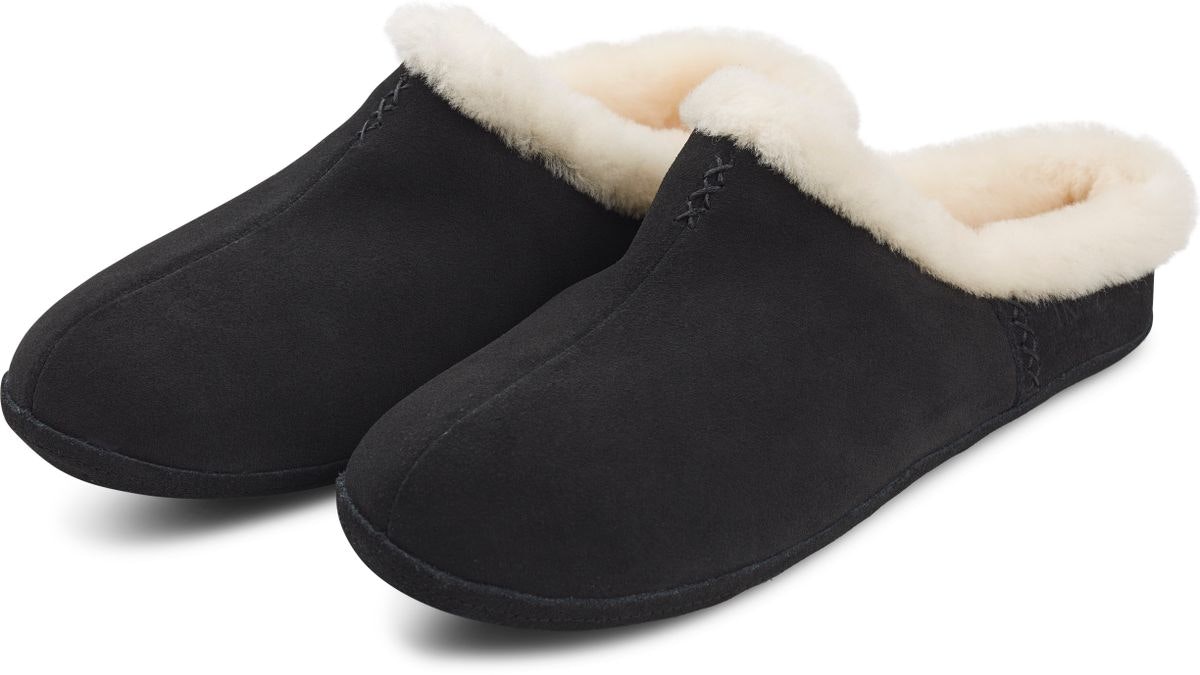 Natures Collection Black Cozy Slipper - 38