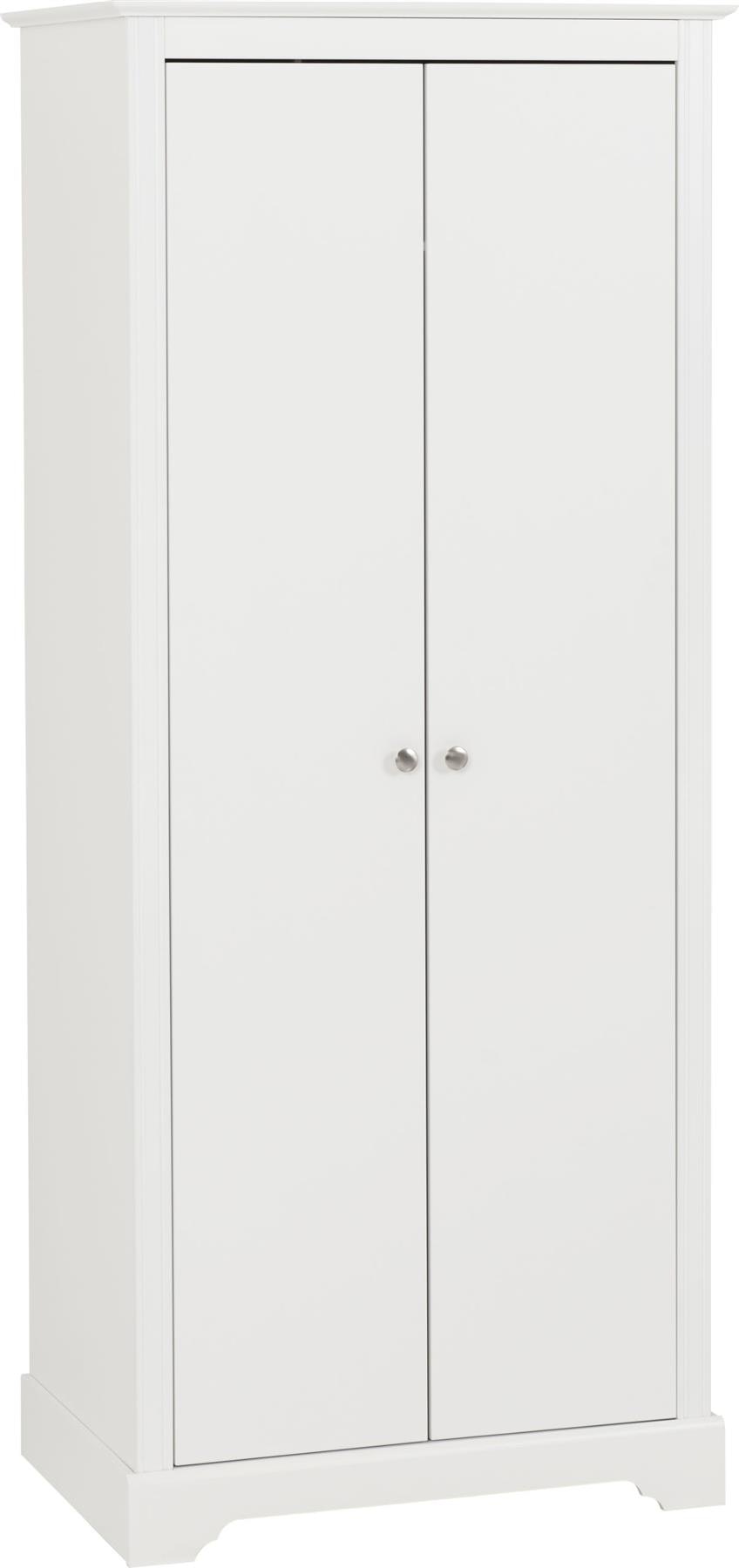 Seconique White Stratford 2 Door Double Wardrobe