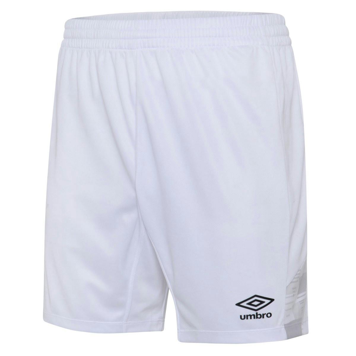 Umbro Men's White Vier Shorts - Xxl - 100% Polyester