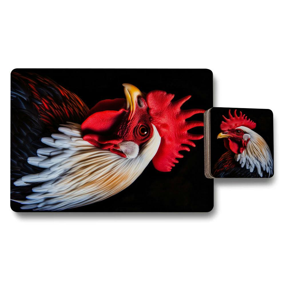 Benjamin Tate Design Set Of 12 Placemats And Coasters With Designer Artwork